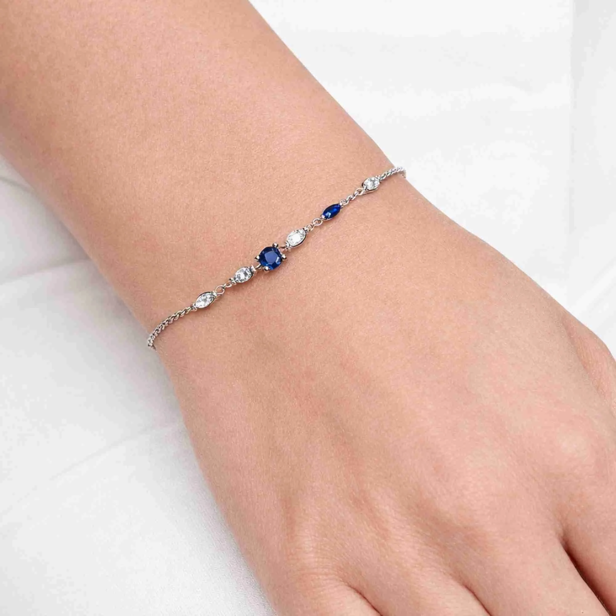 Silver Blue Ember Bracelet - Image 2