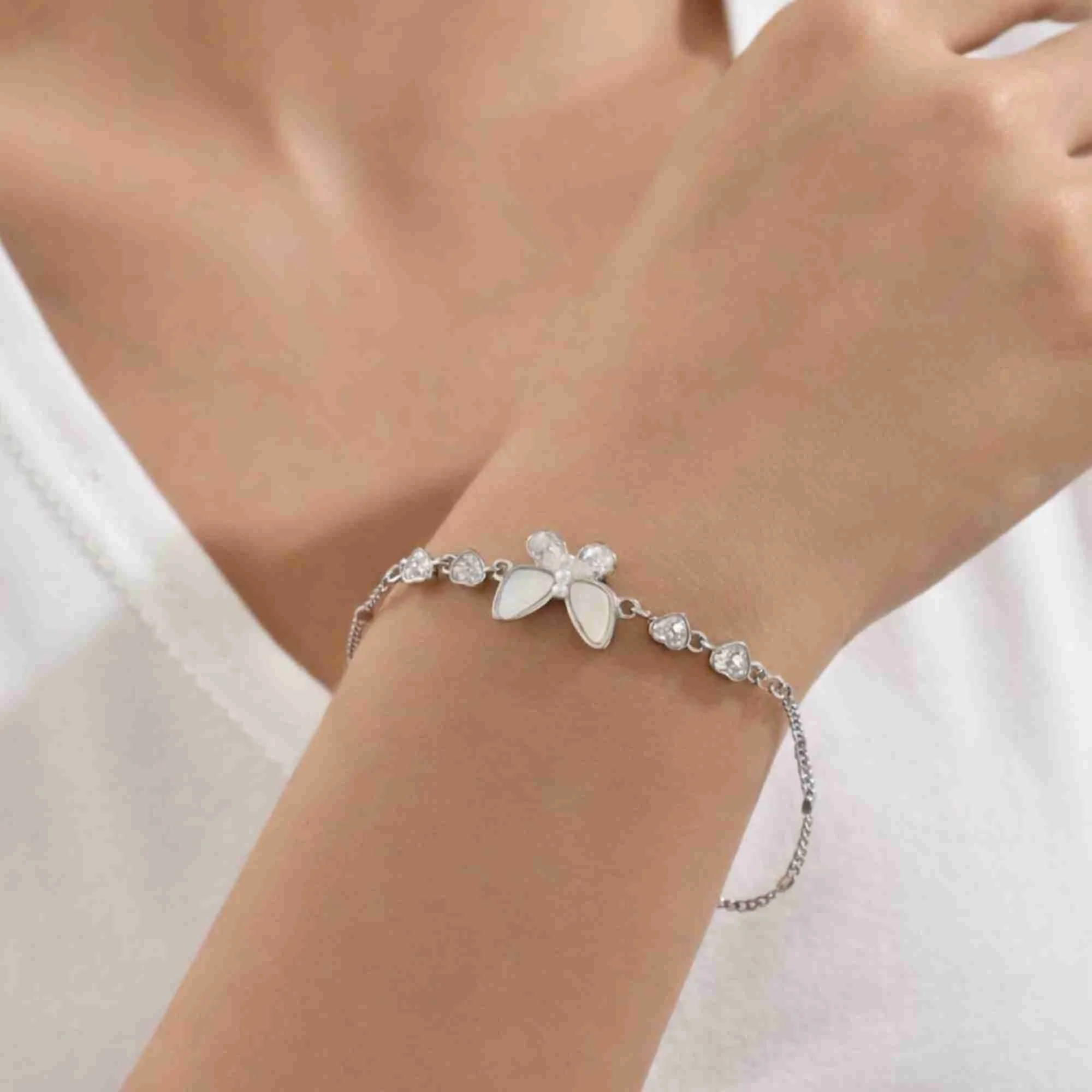 Silver Butterfly Dream Luxe Bracelet - Image 2