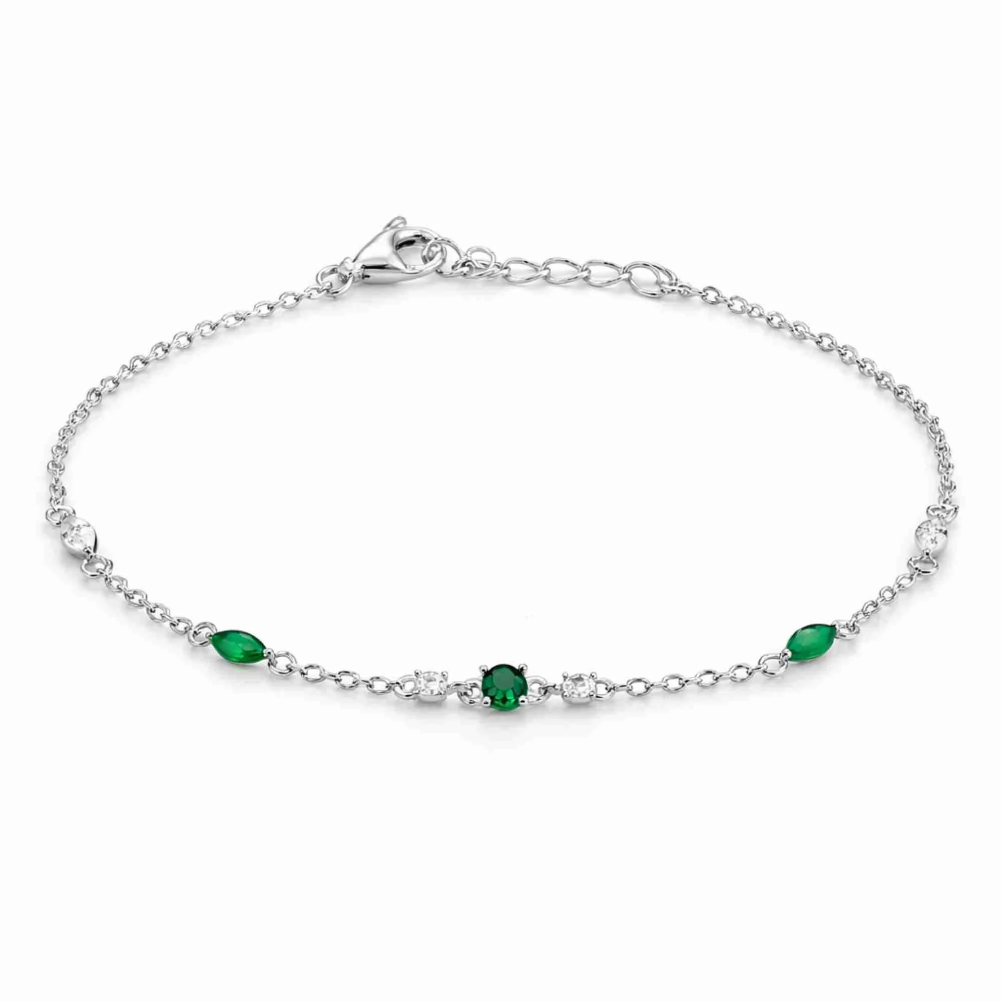 Silver Green Ember Bracelet - Image 1