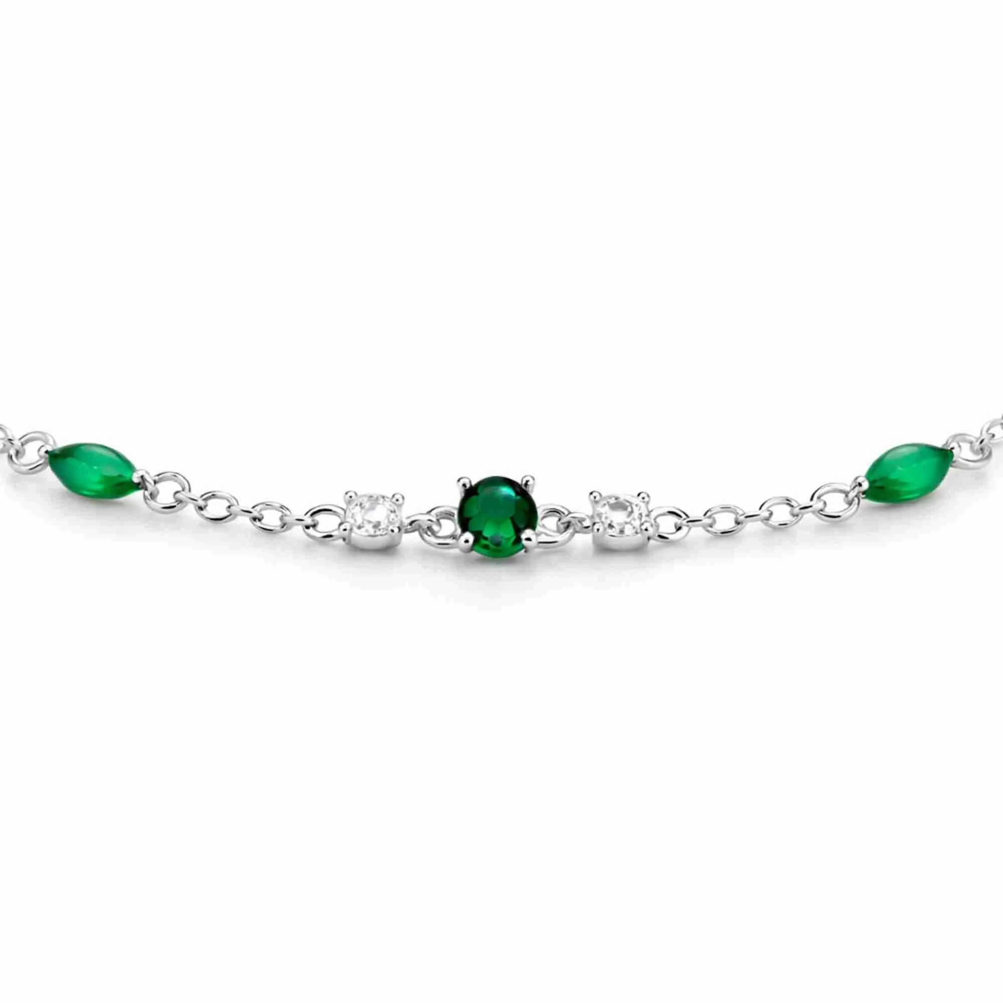 Silver Green Ember Bracelet - Image 3