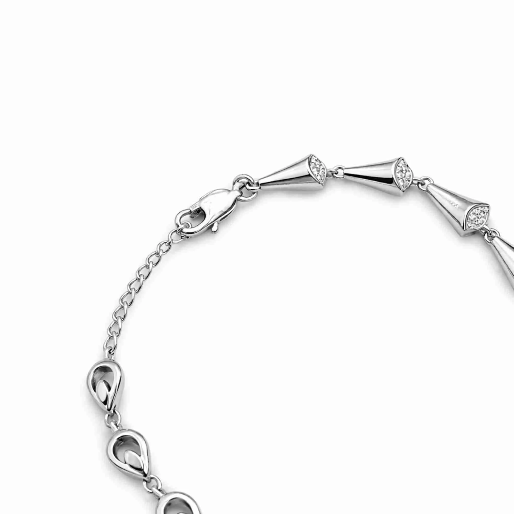 Silver Drop Sparkle Bracelet - Image 4