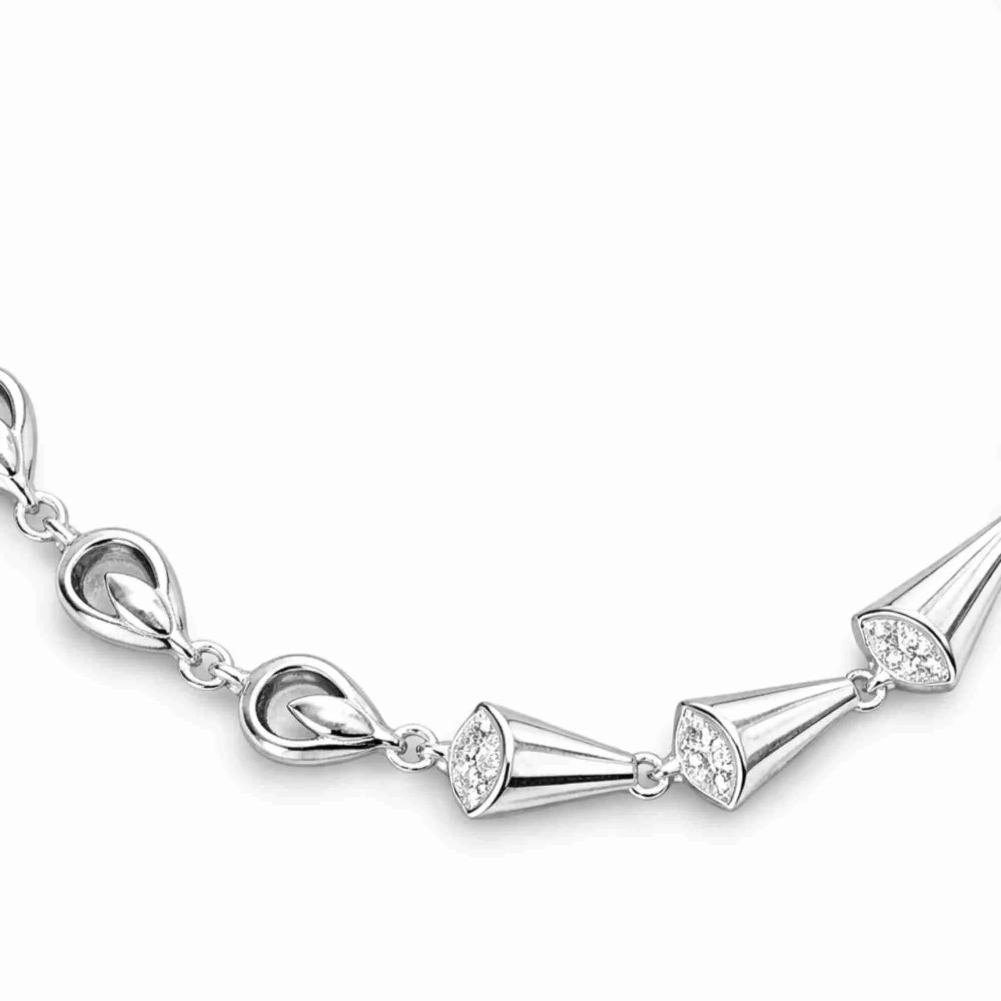 Silver Drop Sparkle Bracelet - Image 3