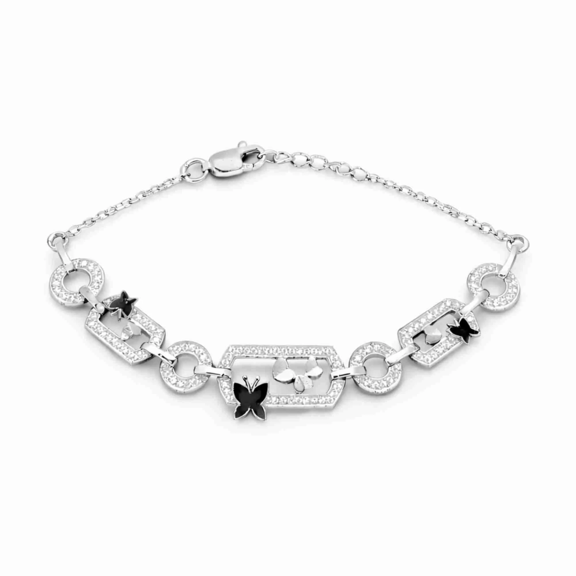 Silver Luxe Butterfly Bracelet - Image 1