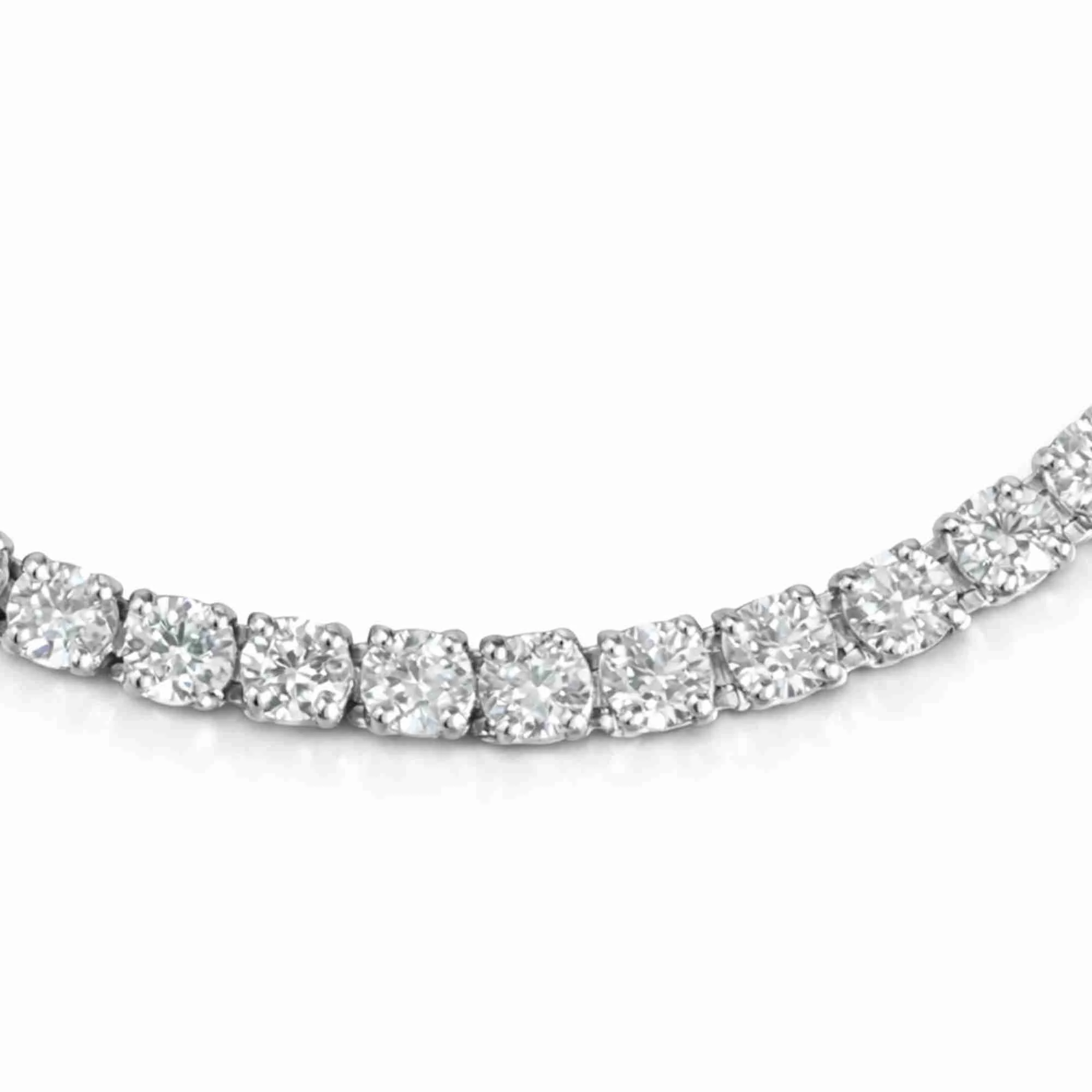 Silver Classic Tennis Sparkle Bracelet - Image 3