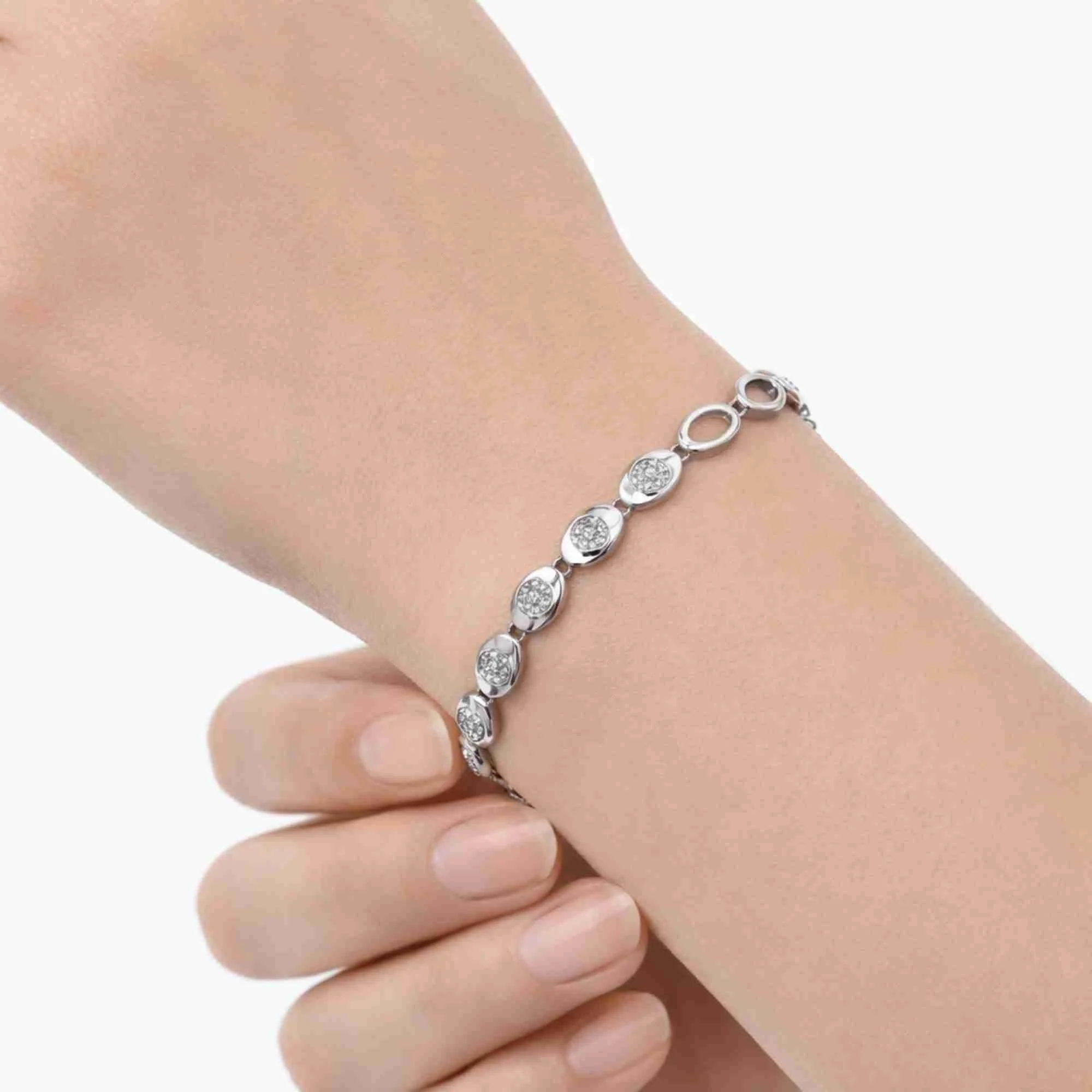 Silver Orbit Spark Bracelet - Image 2