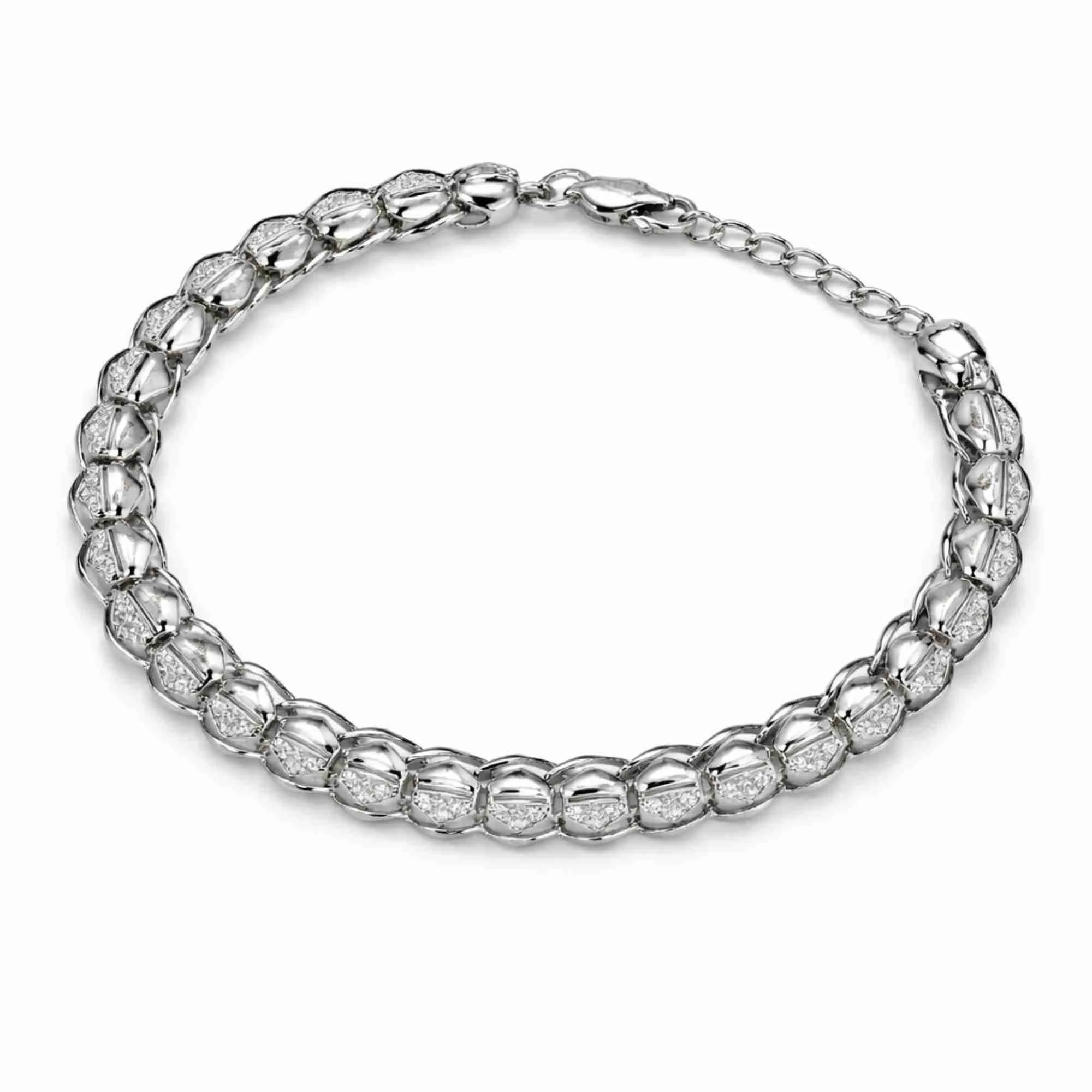 Silver Bold Spark Bracelet