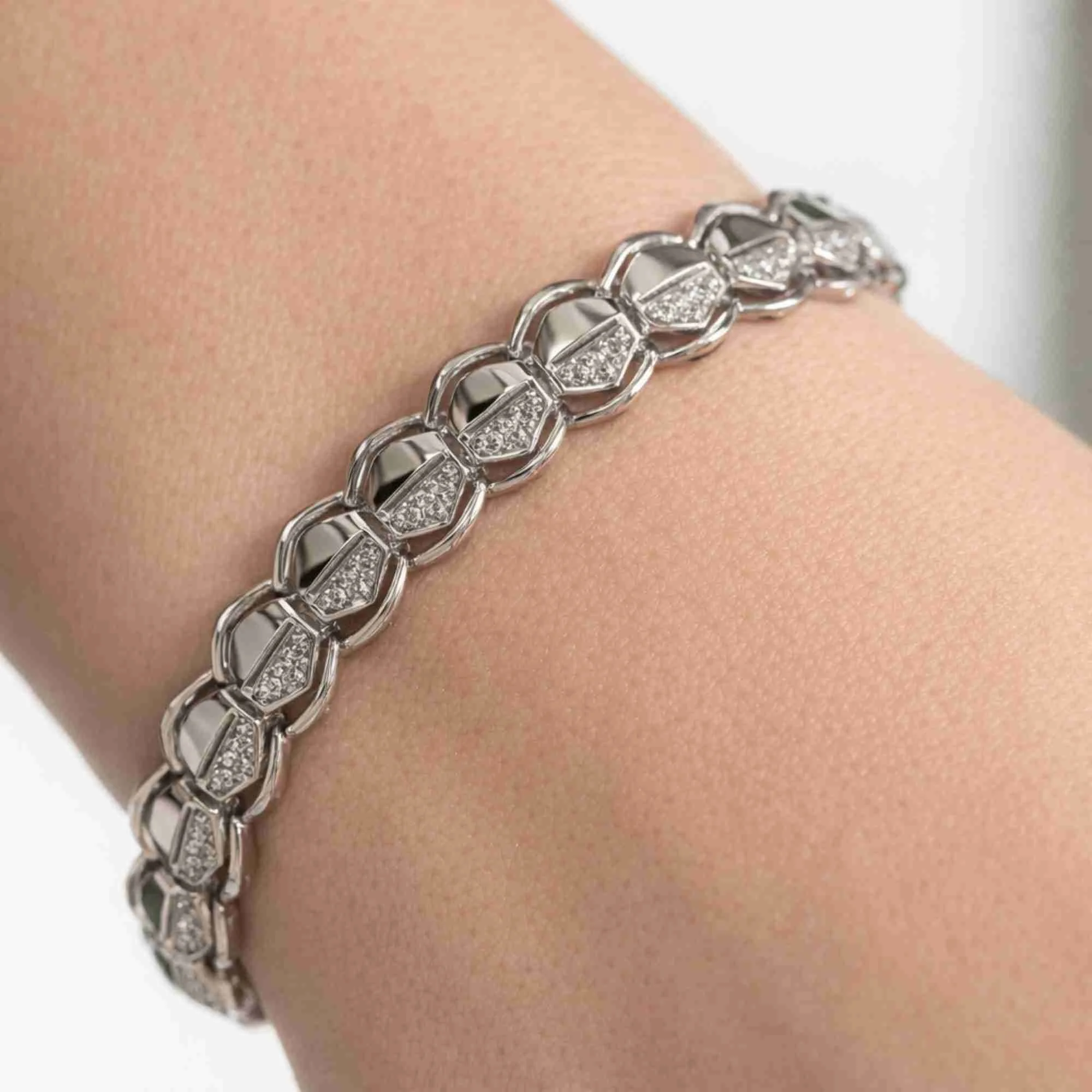 Silver Bold Spark Bracelet - 2