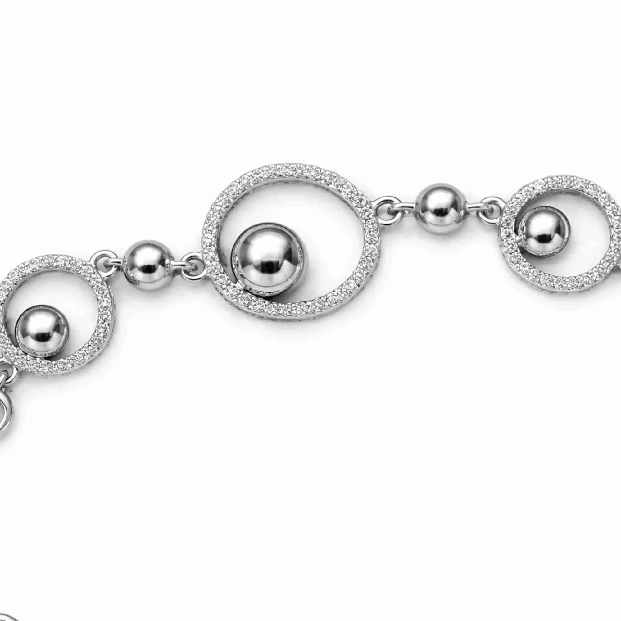Silver Orbit Halo Bracelet - Image 3