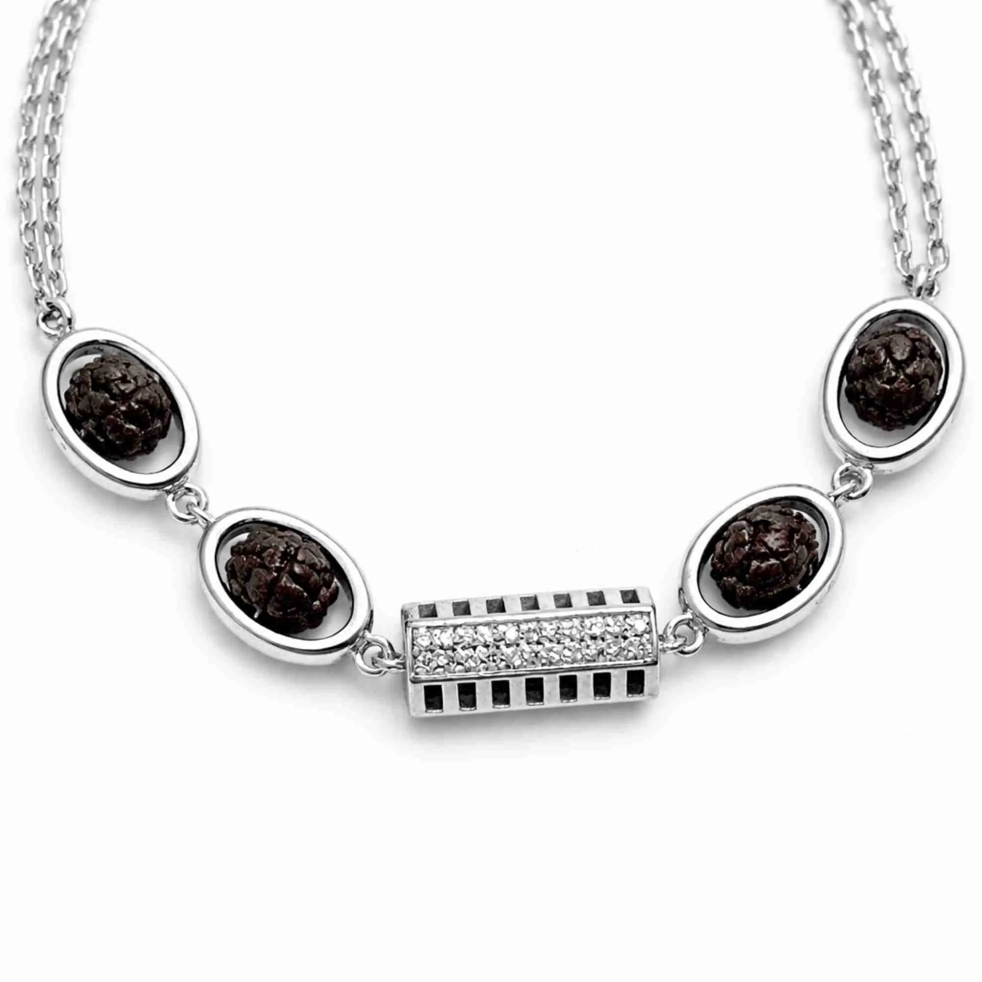 Silver Vintage Rudraksha Bracelet - Image 3