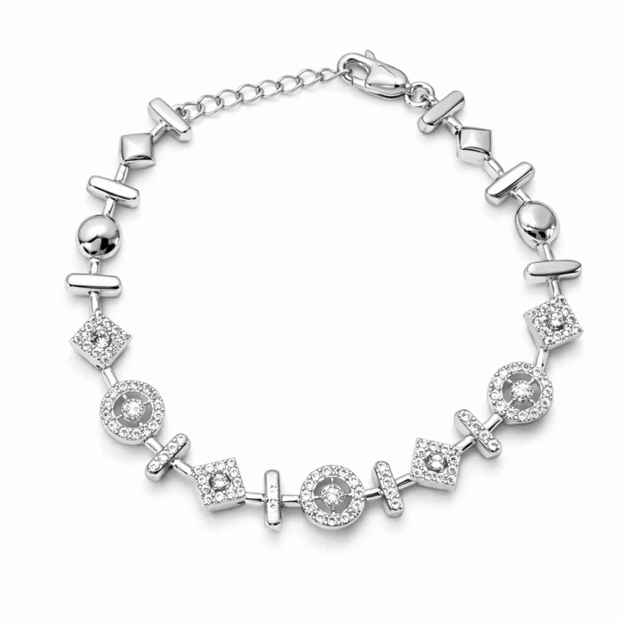 Silver Fusion Shape Bracelet - Image 1