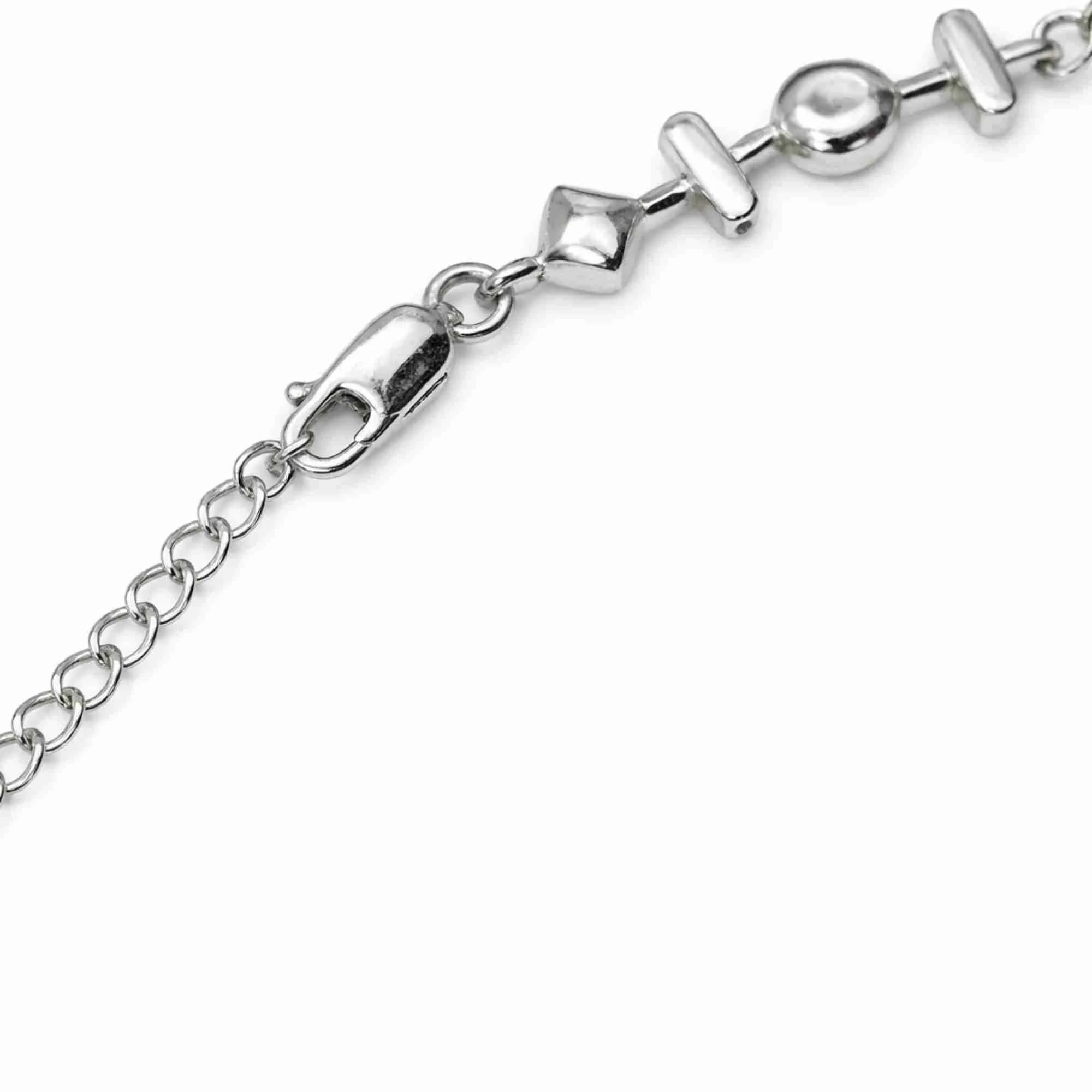 Silver Fusion Shape Bracelet - Image 4