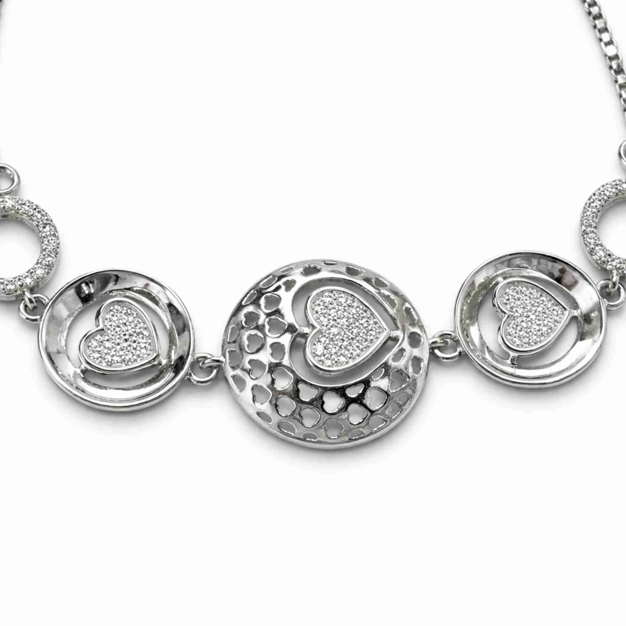 Silver Heart Glow Bracelet - Image 3