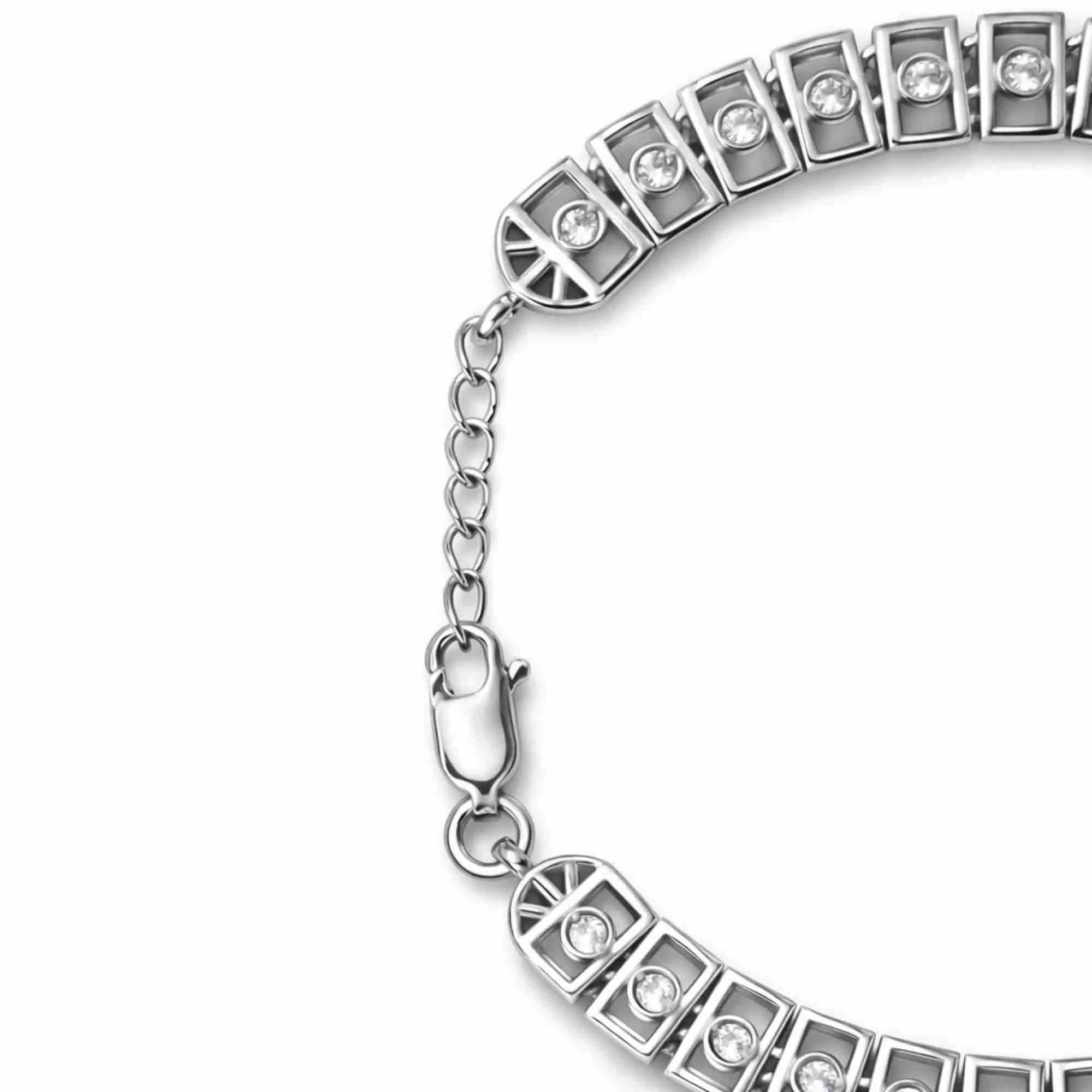 Silver Luxe Grid Bracelet - Image 4