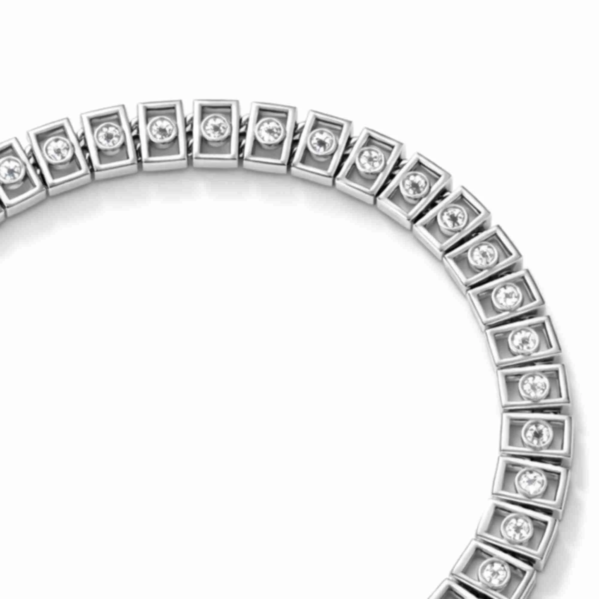 Silver Luxe Grid Bracelet - Image 3