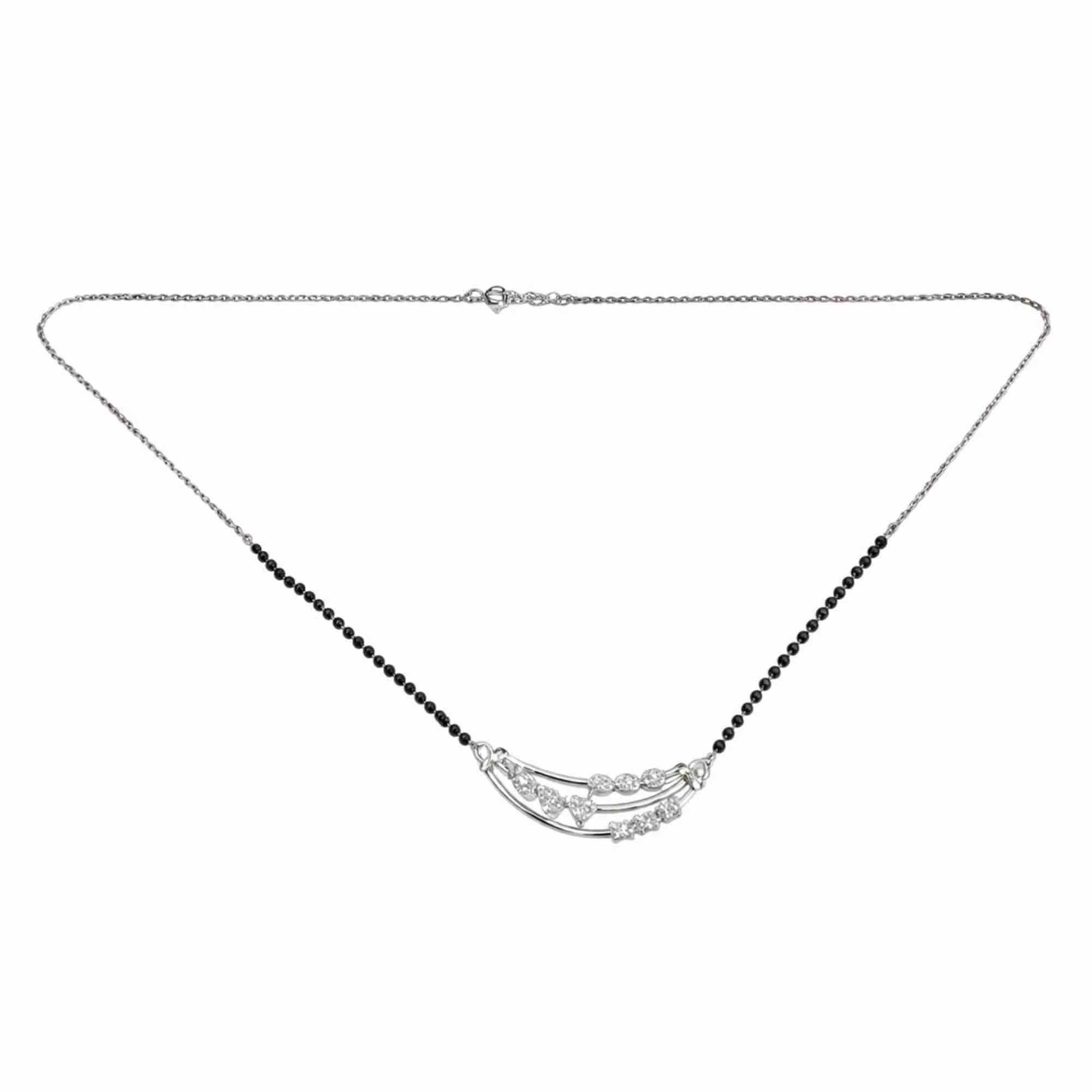 Silver Multi-Heart Mangalsutra - Image 4