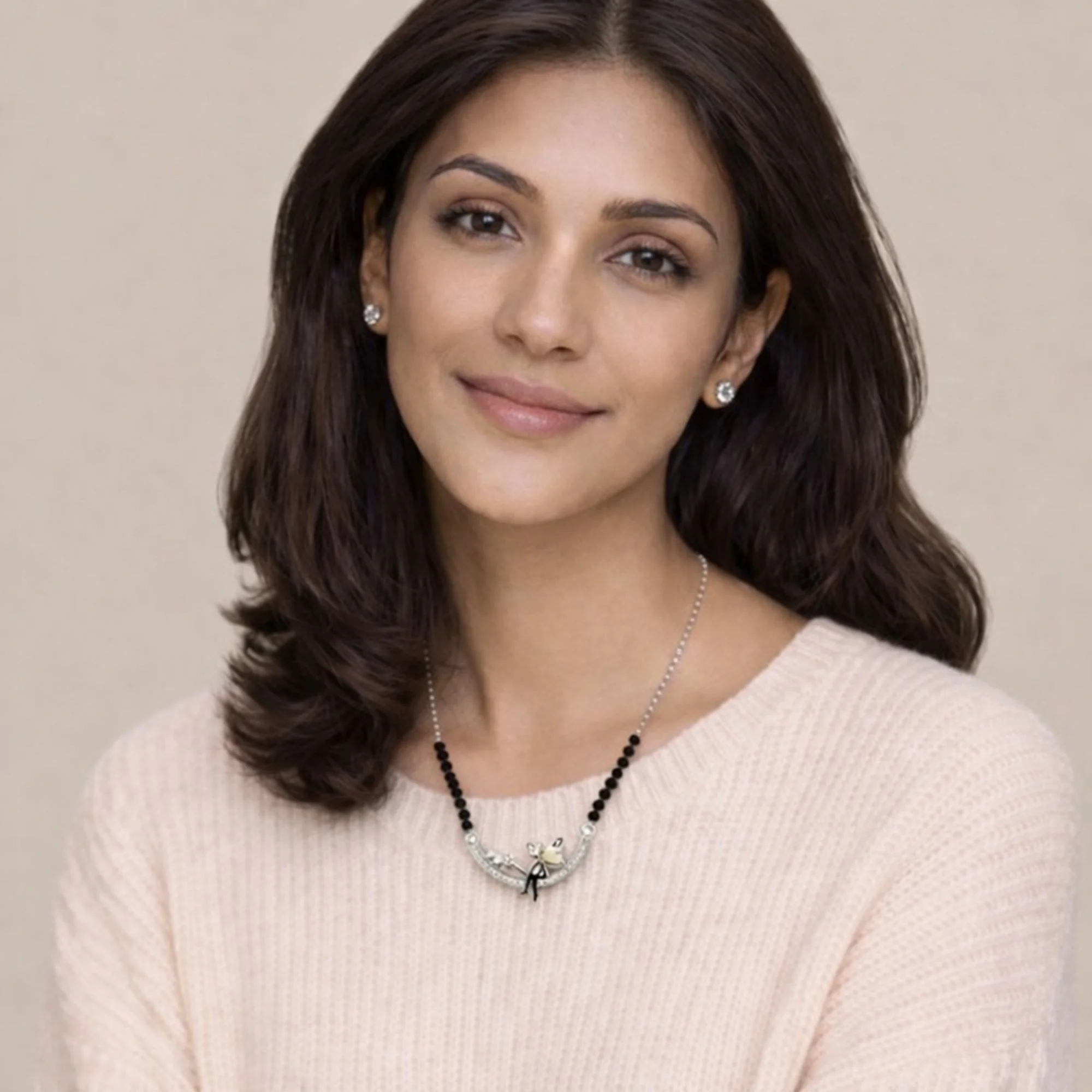 Silver Fairy Charm Mangalsutra - 2
