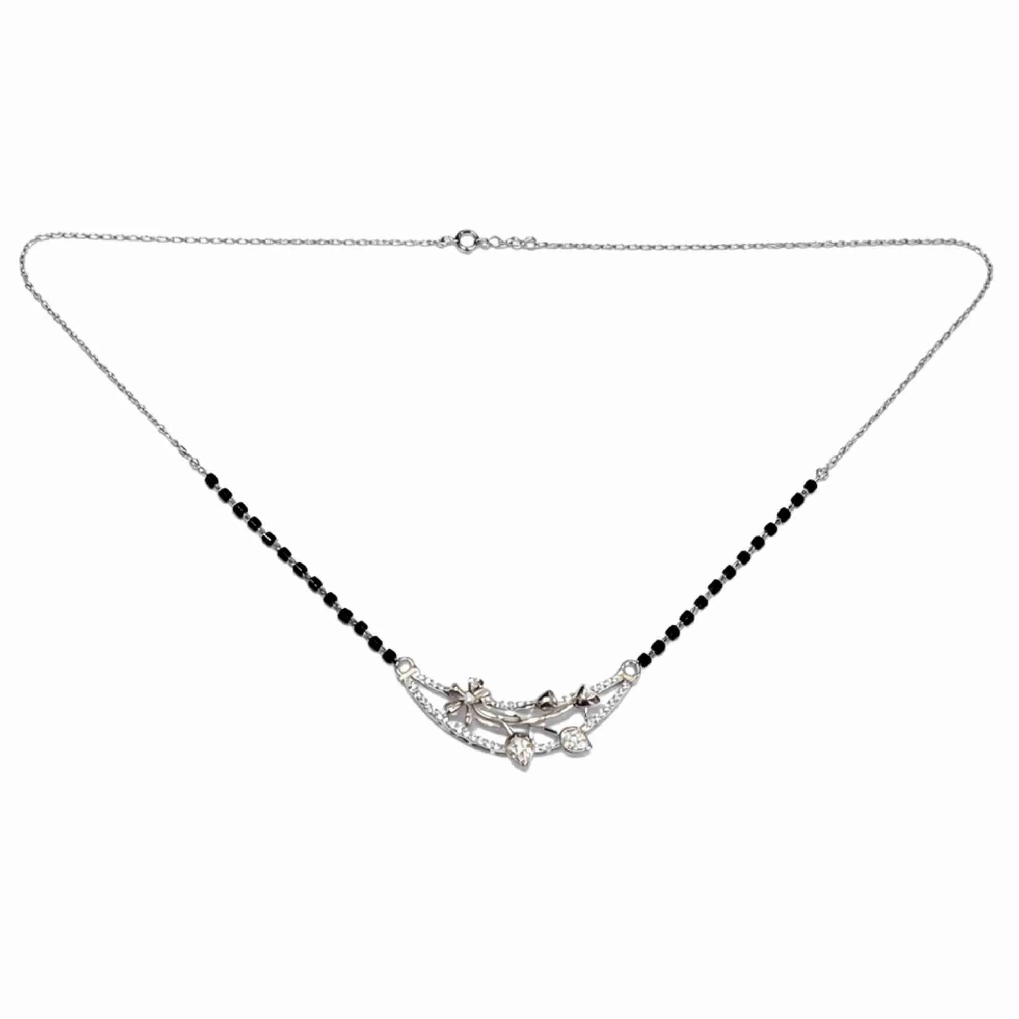 Silver Nature-Inspired Mangalsutra - Image 3