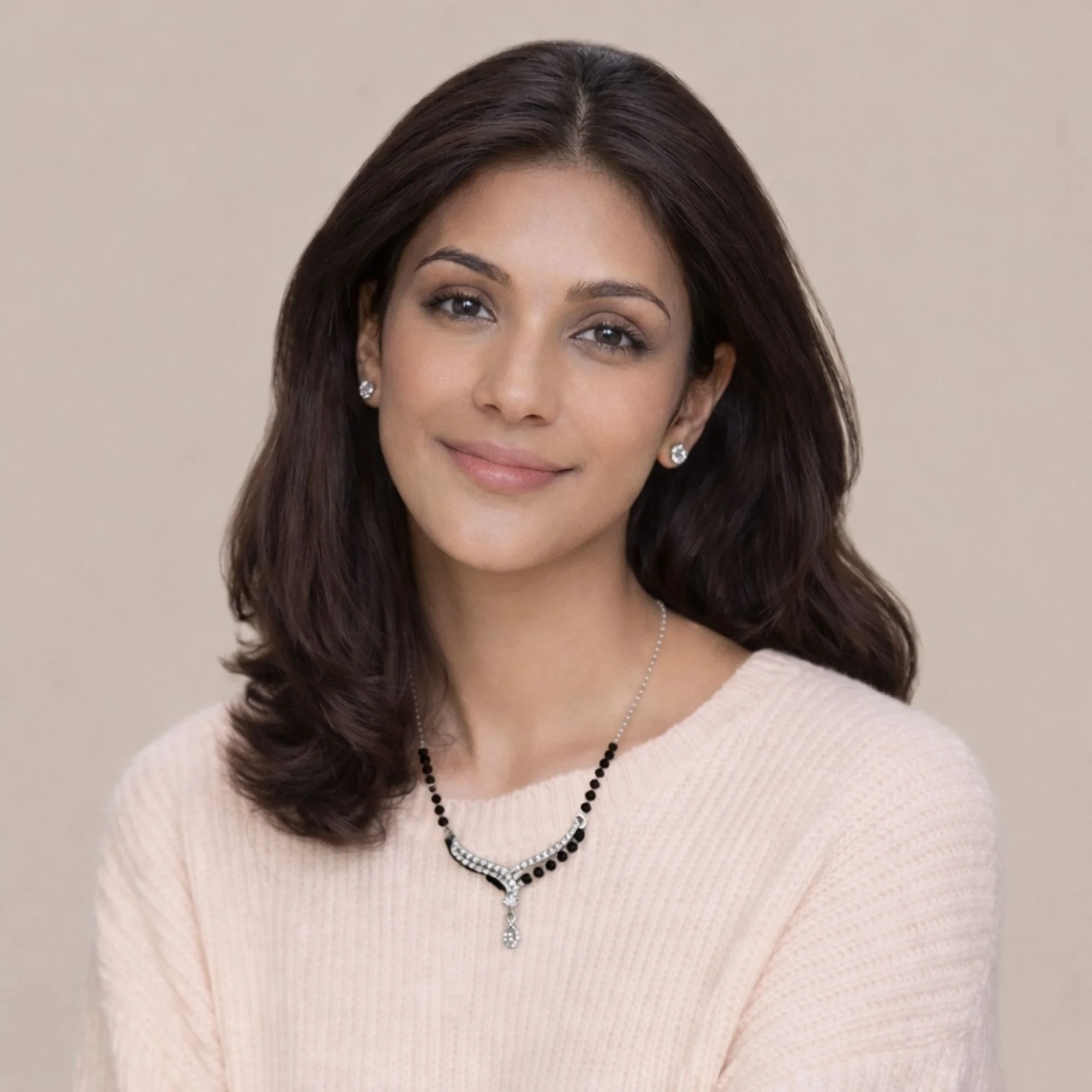 Silver Dual Curve Elegance Mangalsutra - 2
