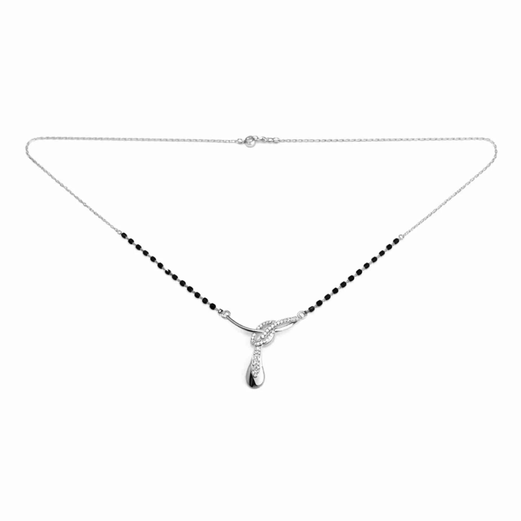 Silver Knot Design Mangalsutra - Image 4