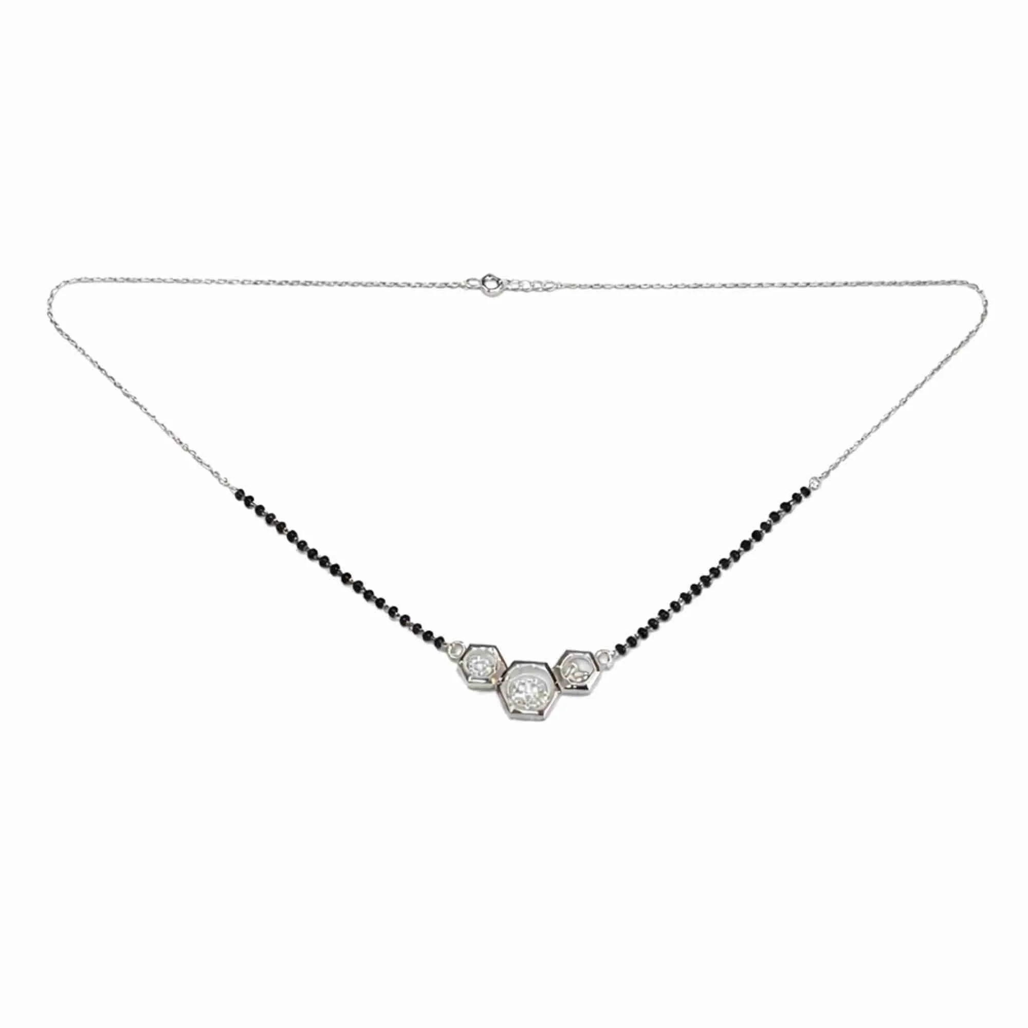 Silver Hexa Shine Mangalsutra - Image 4