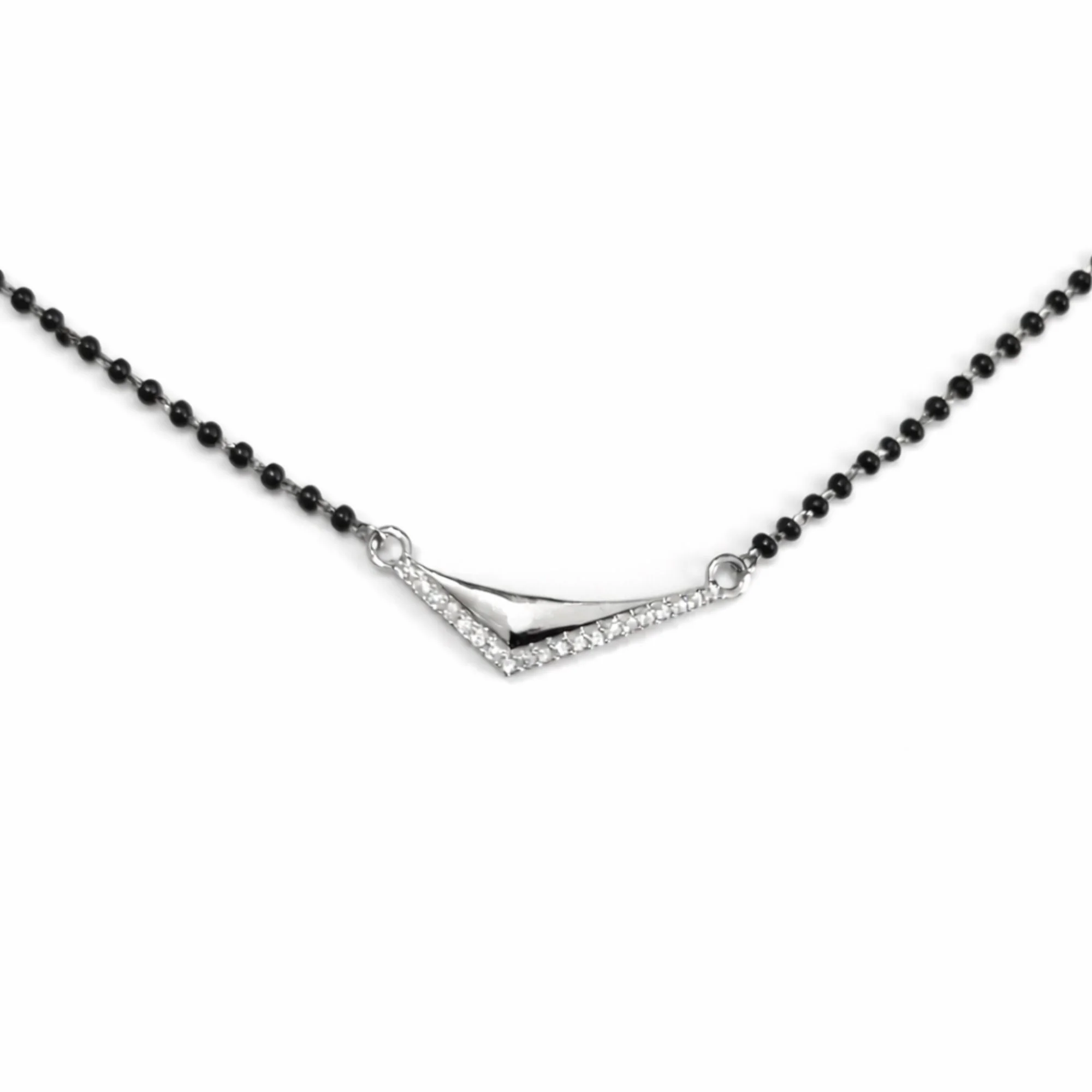 Silver V-Line Mangalsutra