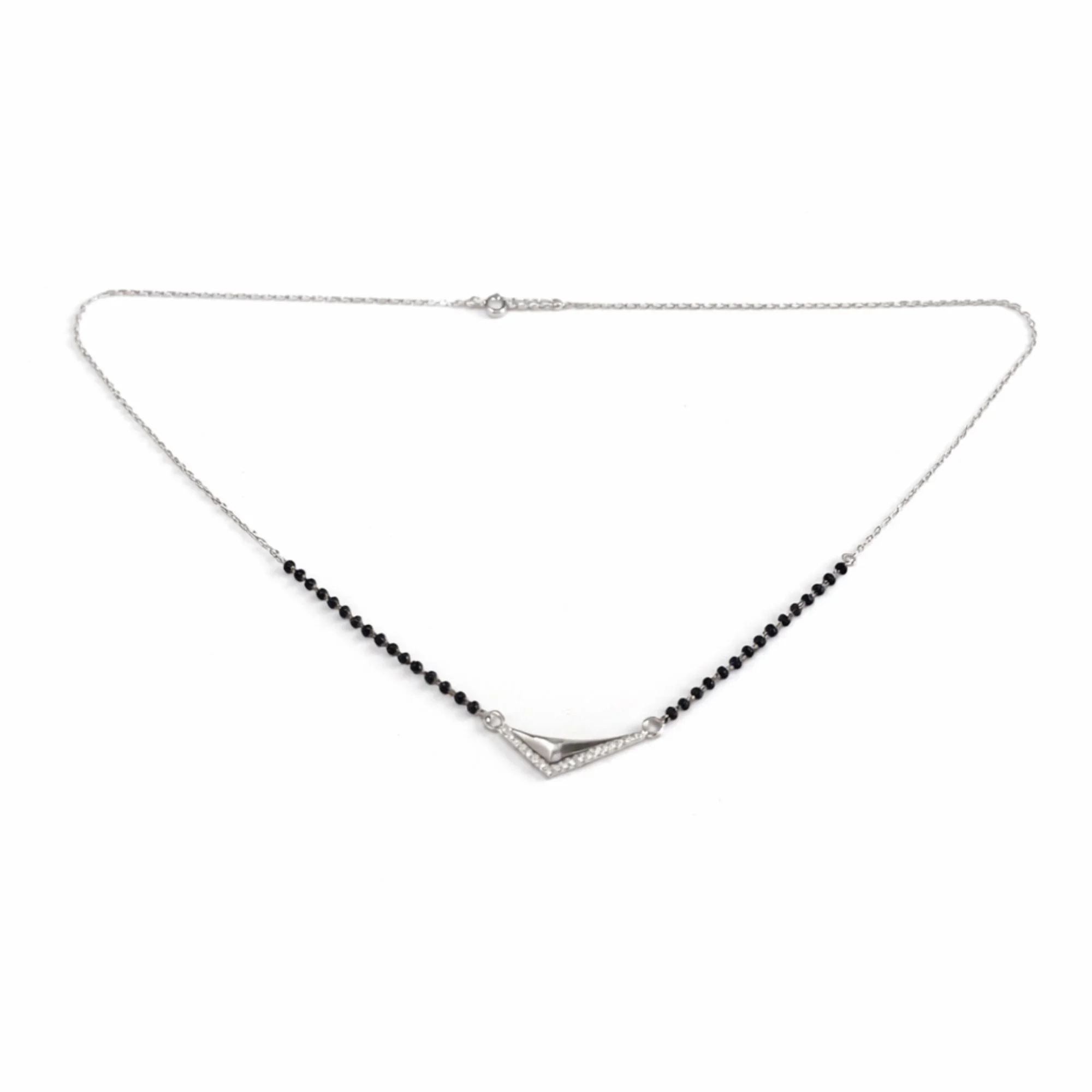 Silver V-Line Mangalsutra - Image 4