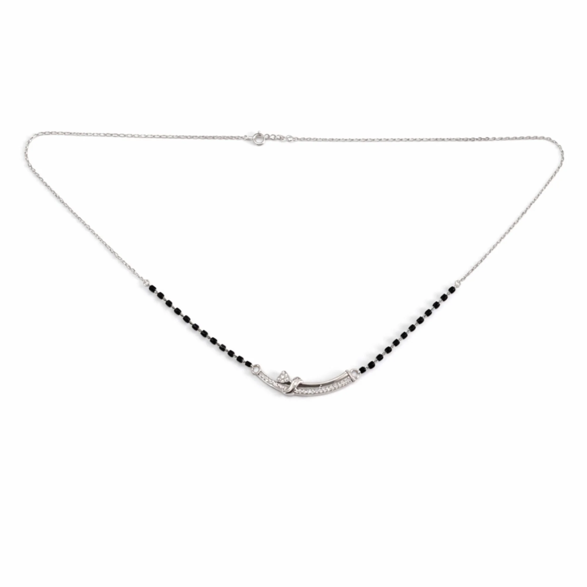 Silver Twist Elegance Mangalsutra - Image 4