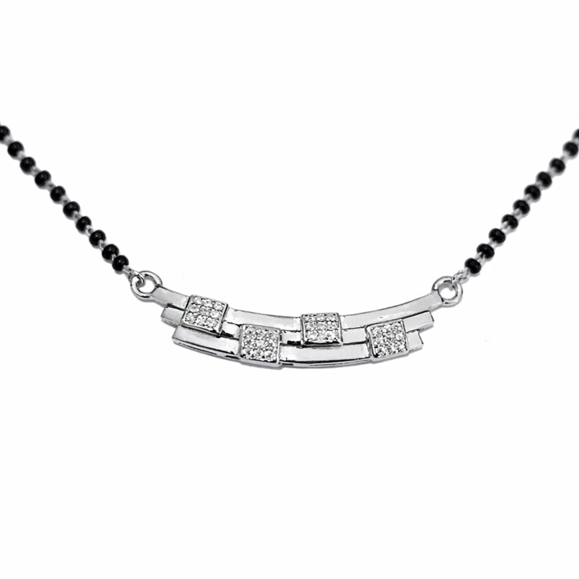 Silver Luxe Bar Mangalsutra