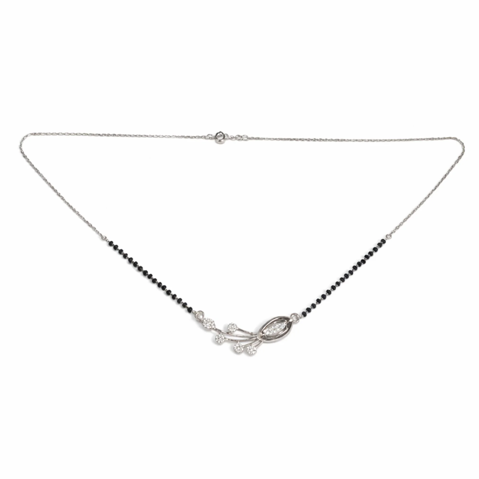 Silver Twinkle Vine Mangalsutra - Image 4