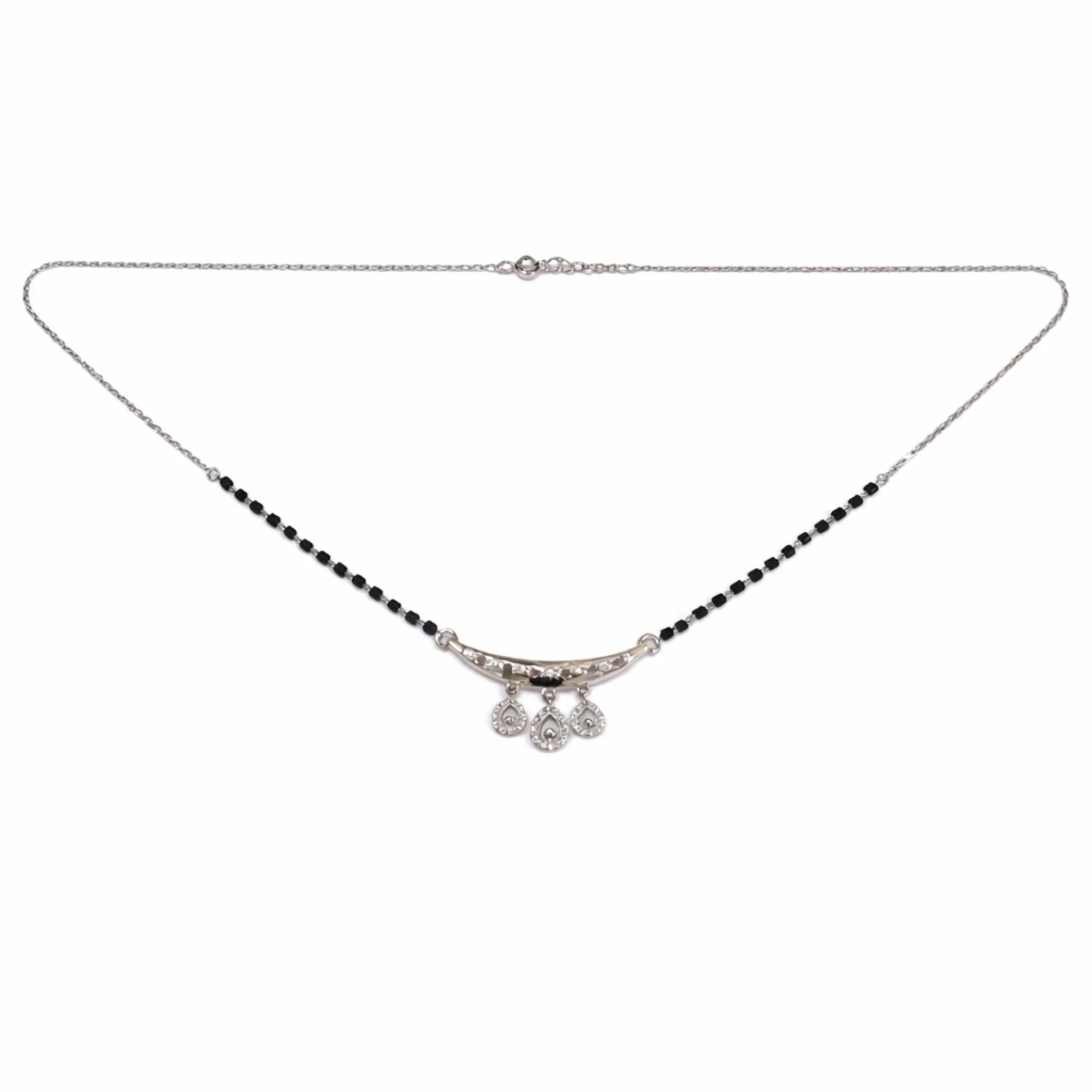 Silver Dangling Shine Mangalsutra - Image 4