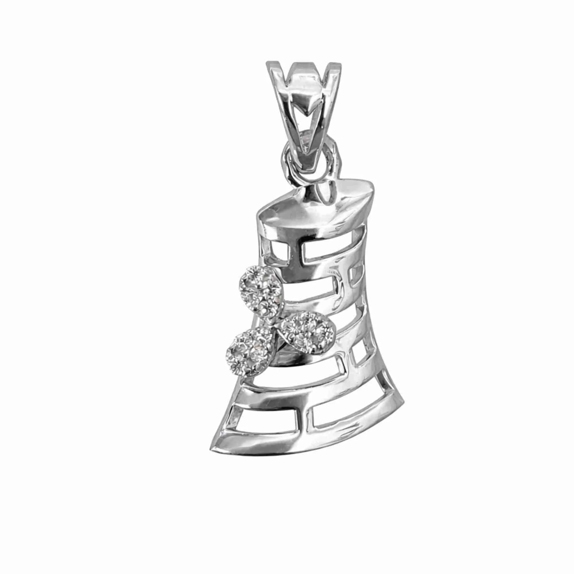 Silver Titan Curve Pendant
