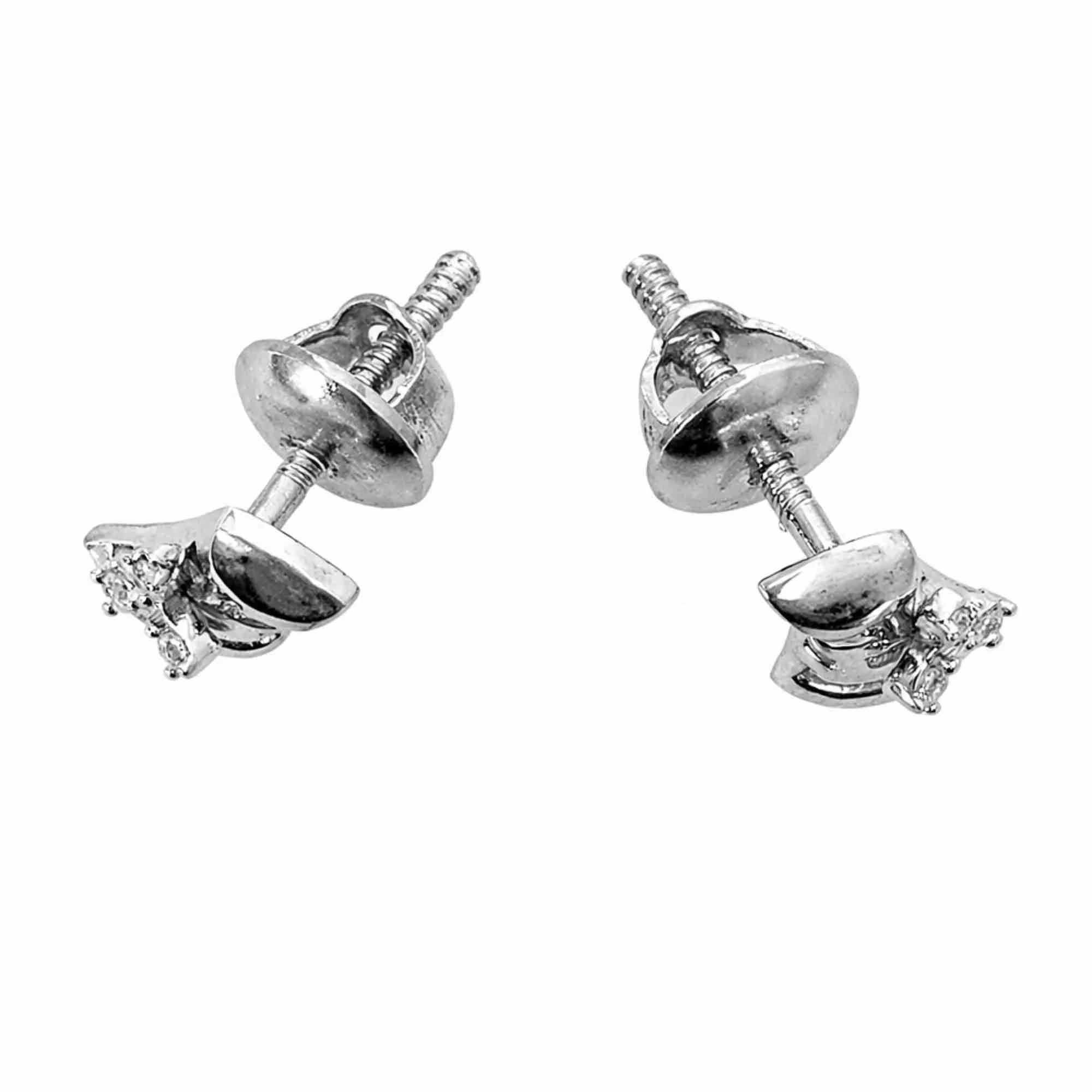 Silver Titan Curve Earrings - Image 3