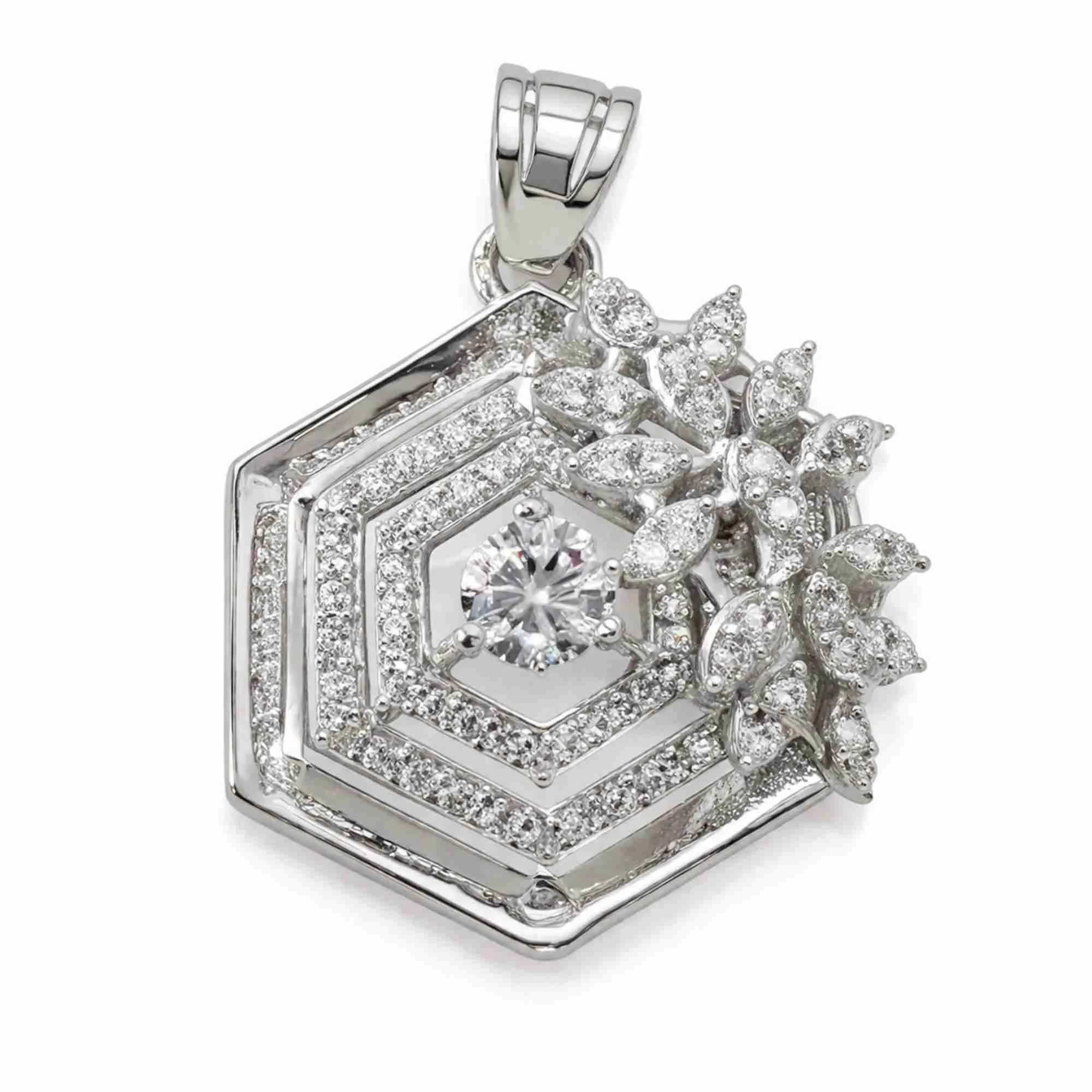 Silver Queen’s Garden Hexa Pendant
