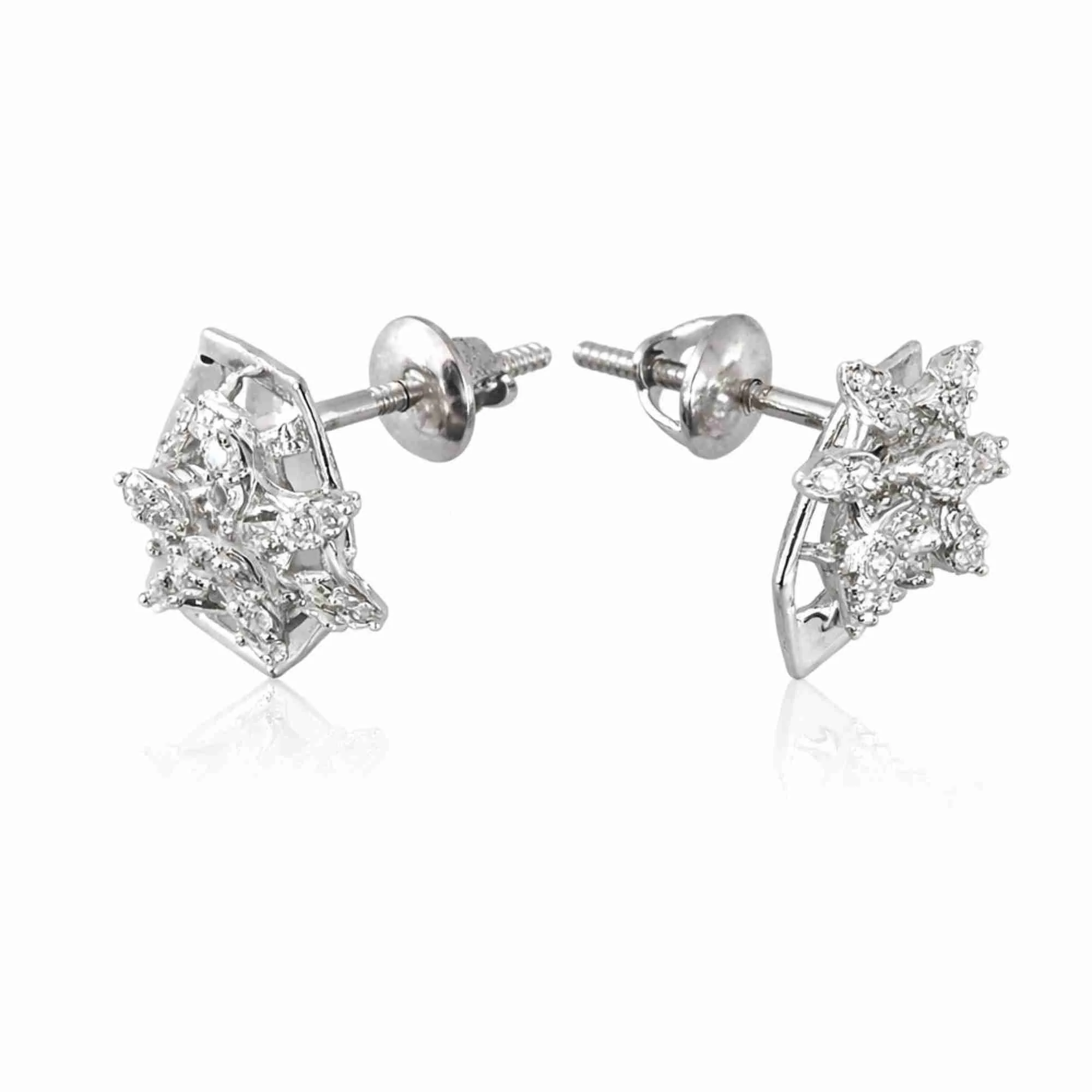 Silver Queen’s Garden Hexa Earrings - Image 3