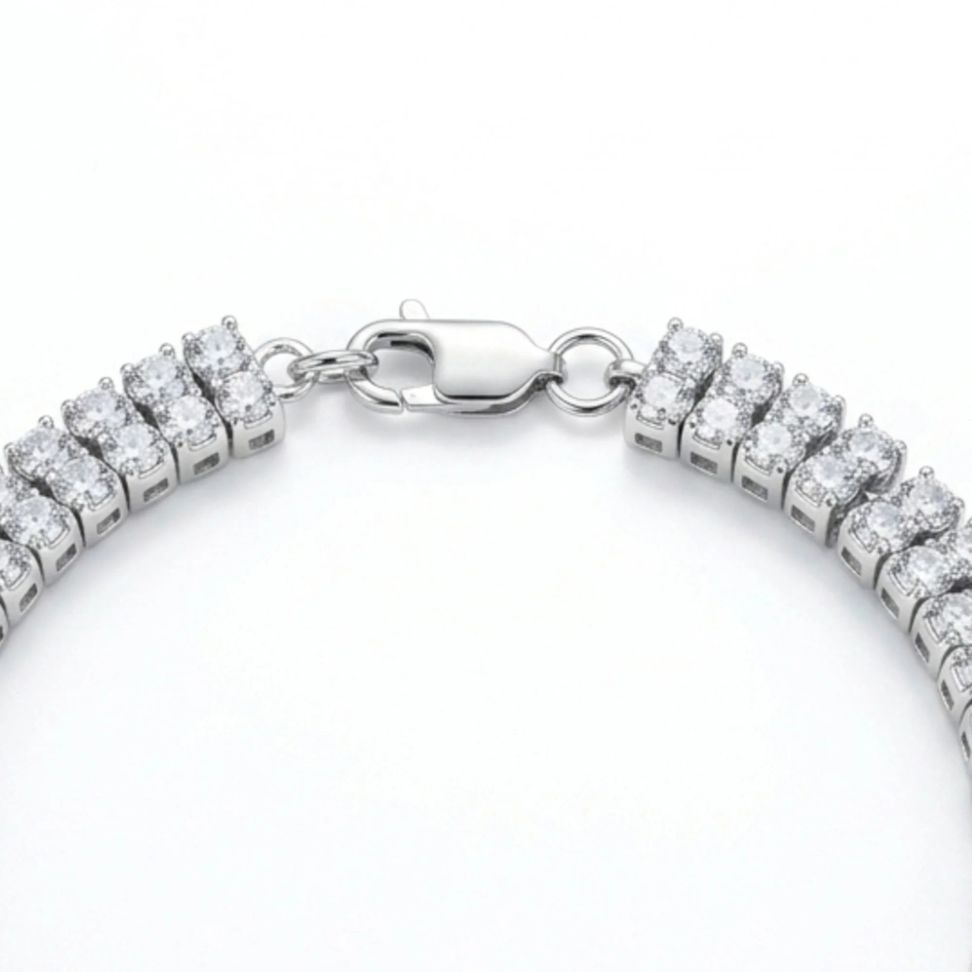 Silver Diamond Luxe Line Bracelet - Image 4
