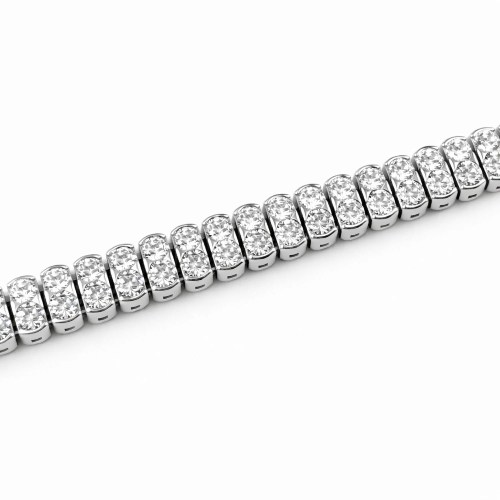 Silver Diamond Luxe Line Bracelet - Image 3