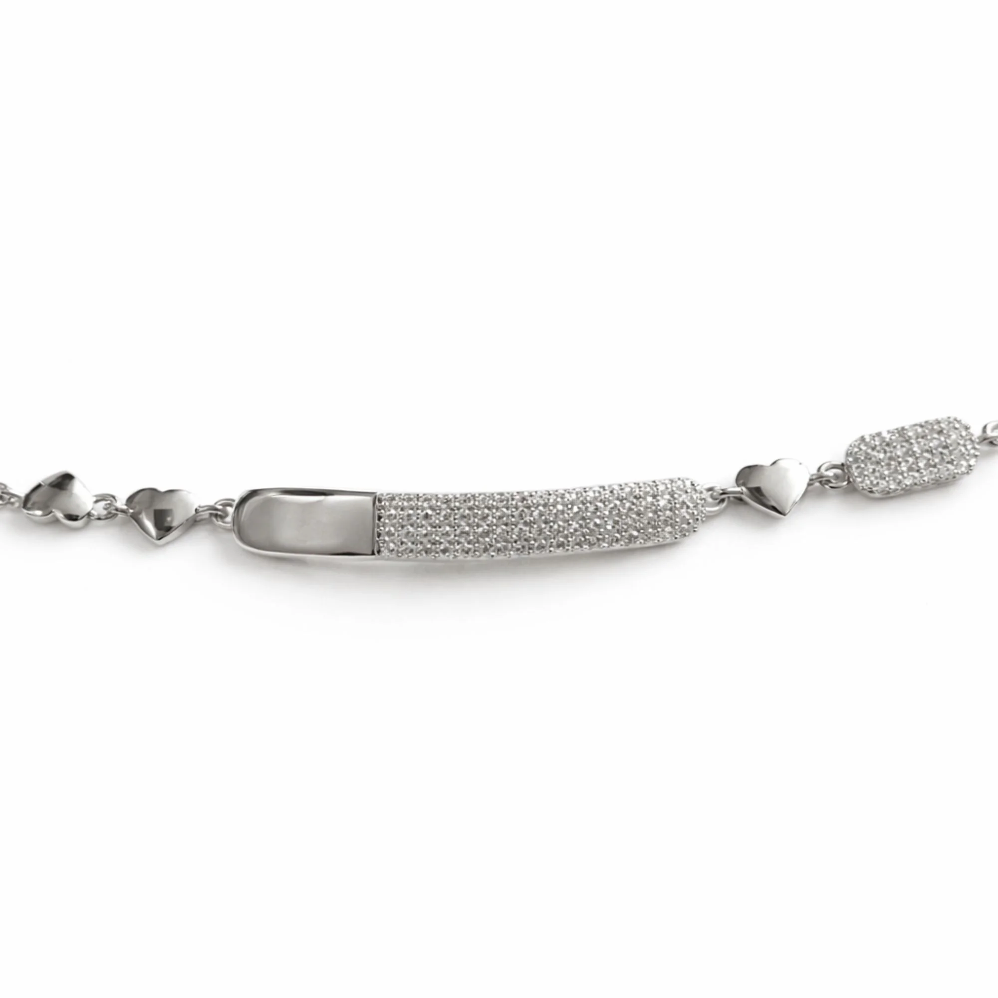 Silver Luxe Heart Charm Bracelet - Image 3