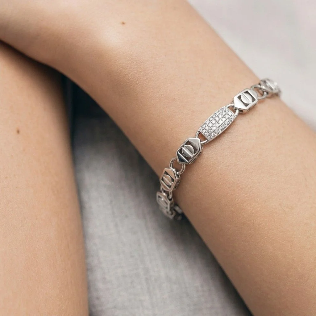 Silver Titan Link Luxe Bracelet - 2