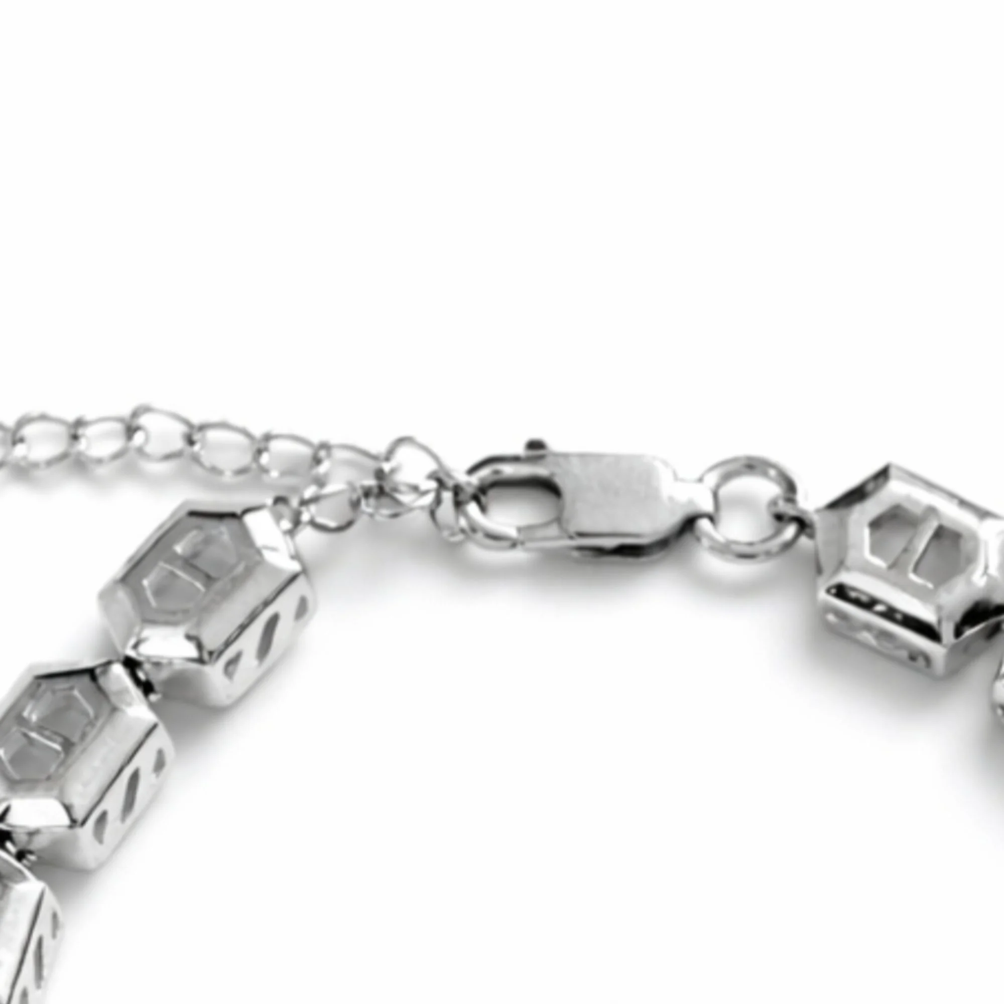 Silver Modern Hexa Spark Bracelet - Image 4