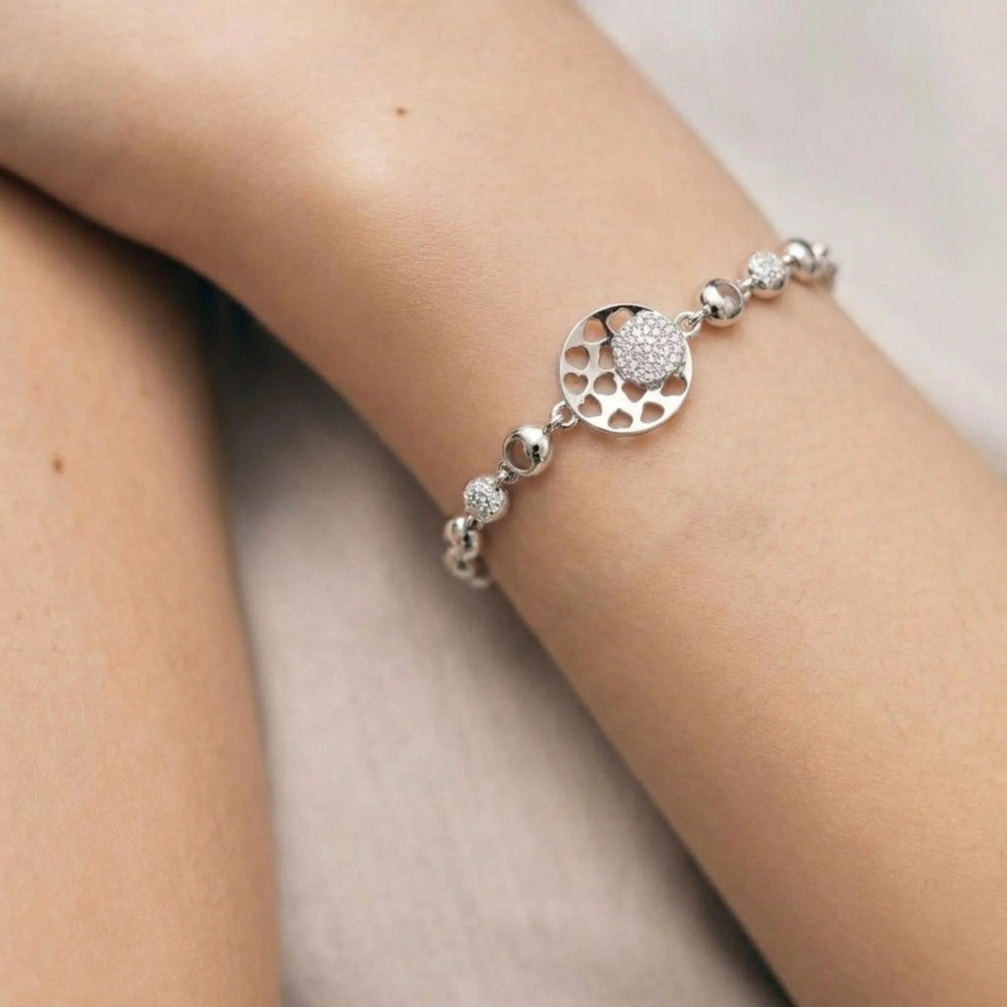 Silver Romantic Blossom Bracelet - 2