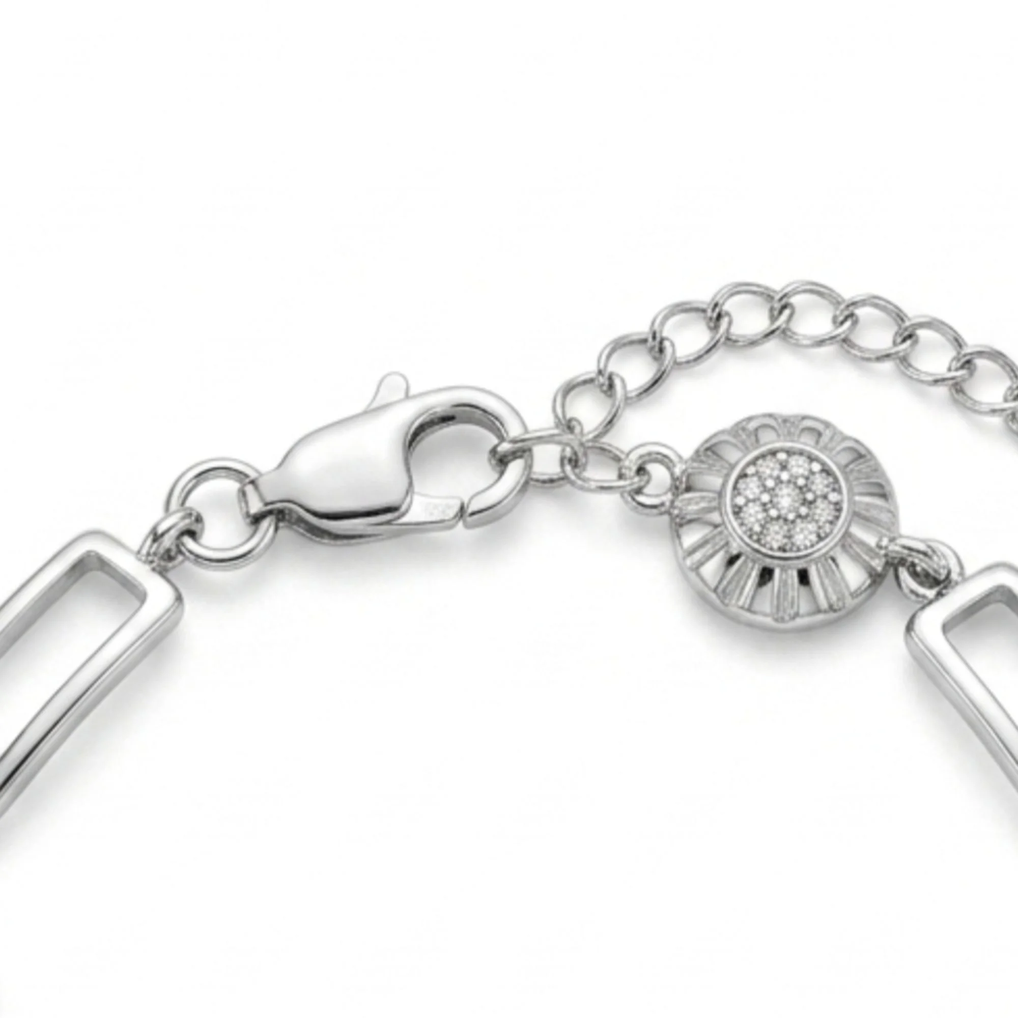Silver Luxe Orbit Crystal Bracelet - Image 4