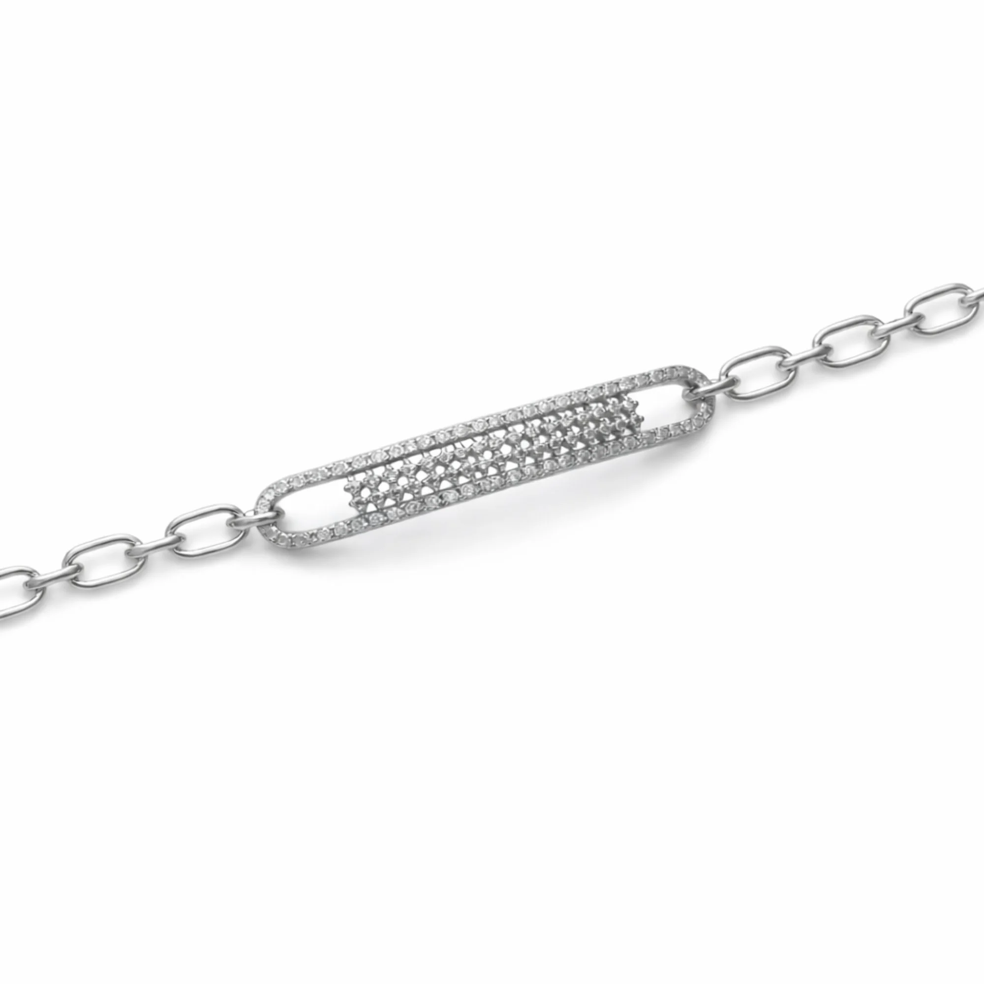 Silver Sleek Spark Chain Bracelet - Image 3