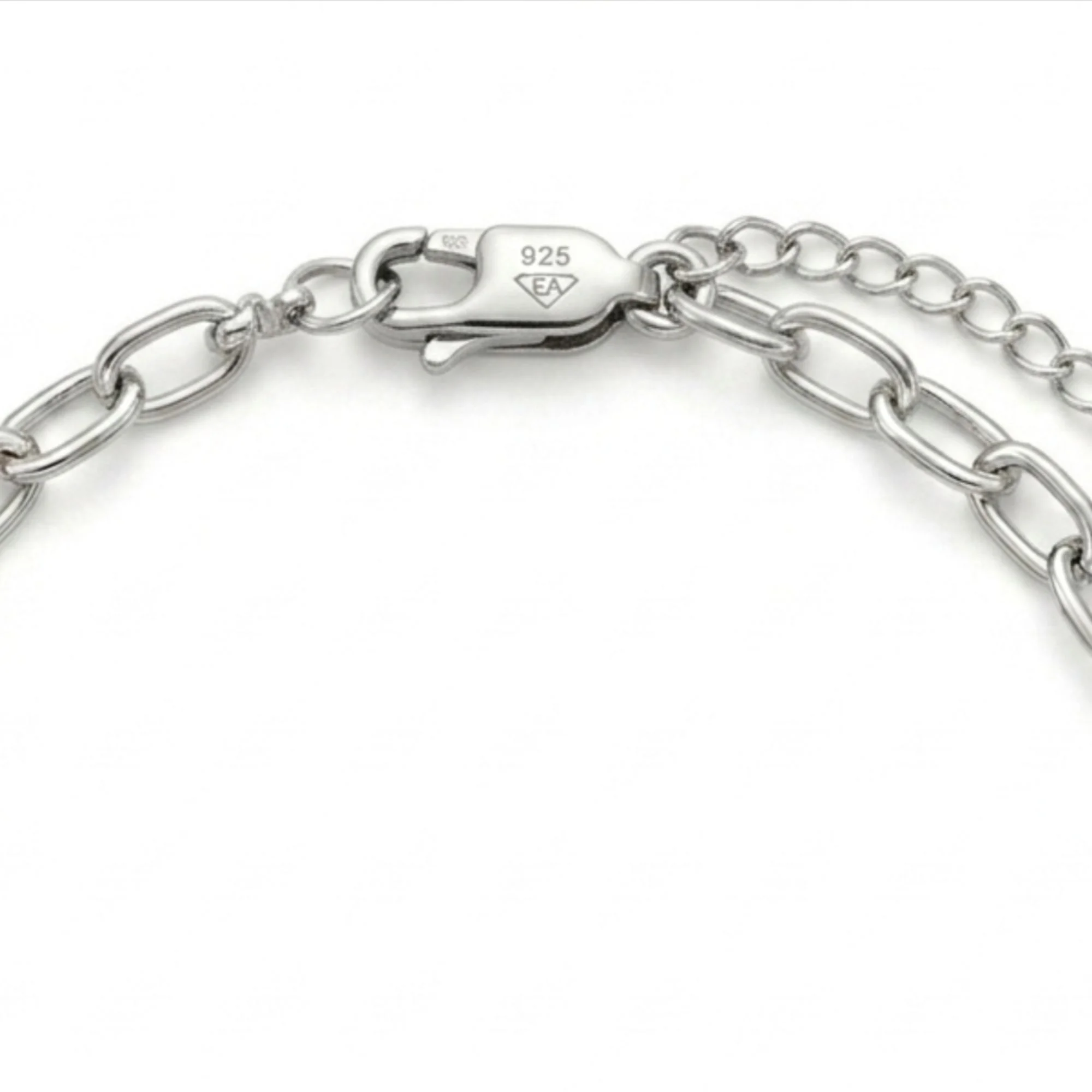Silver Sleek Spark Chain Bracelet - Image 4