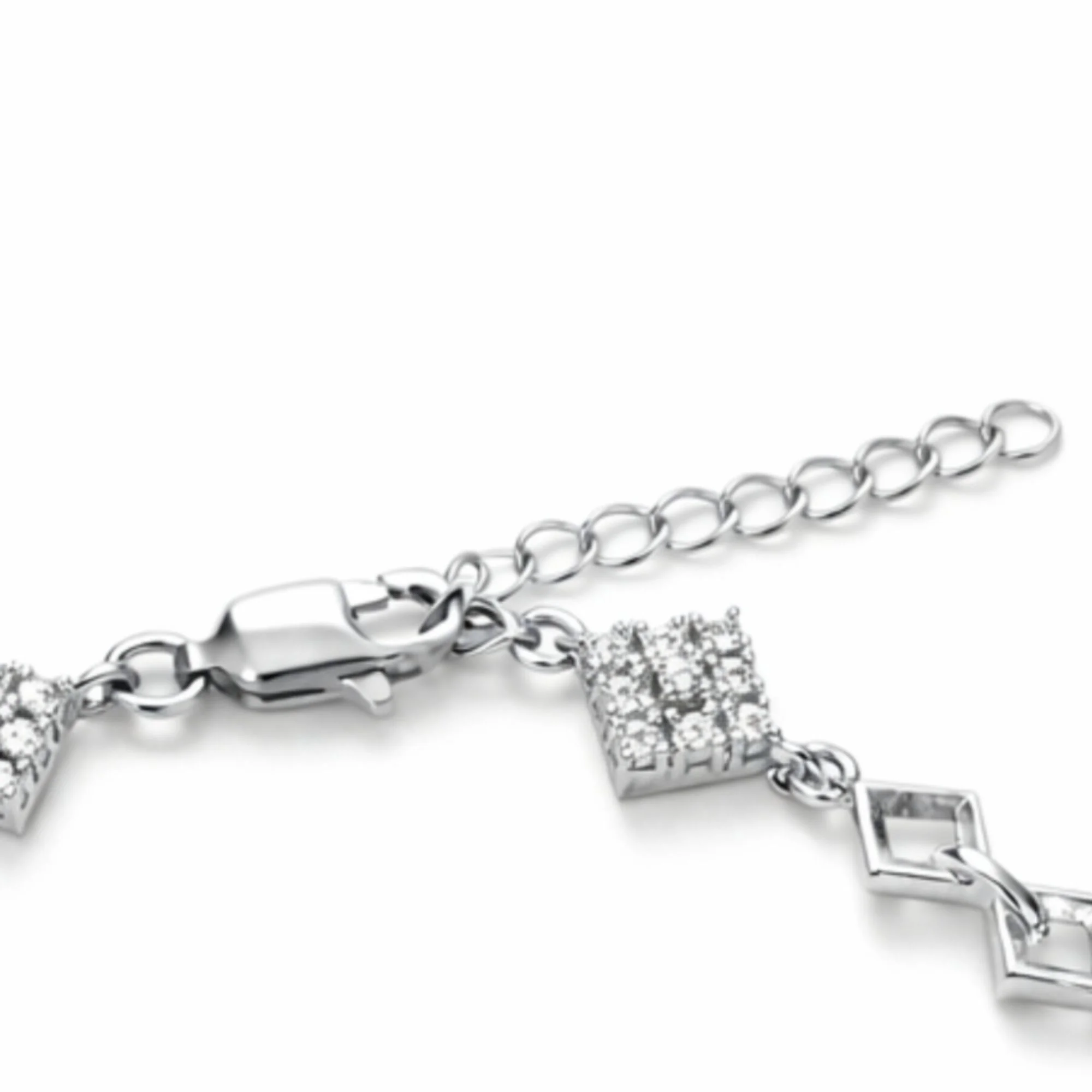 Silver Prestige Crystal Bar Bracelet - Image 4