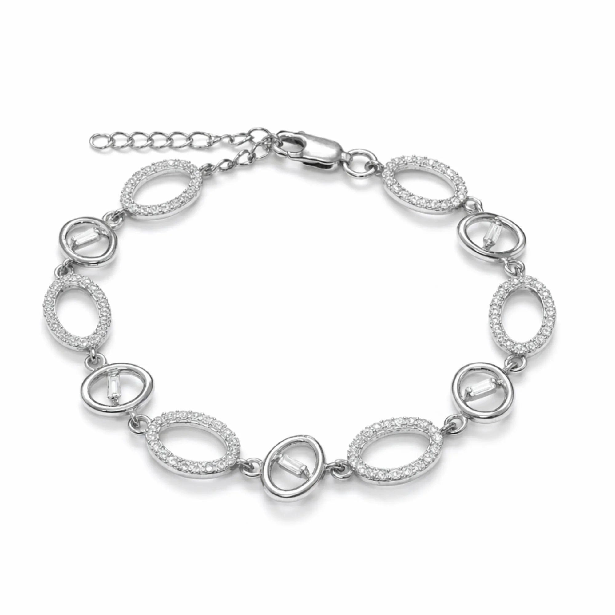 Silver Timeless Oval Luxe Bracelet