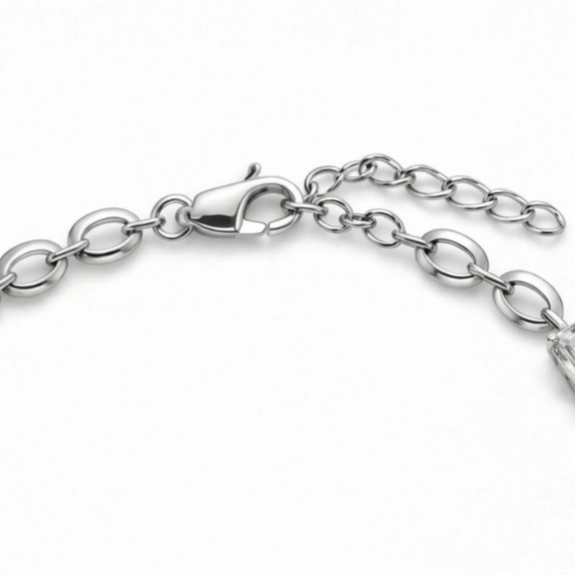 Silver Baguette Halo Luxe Bracelet - Image 4