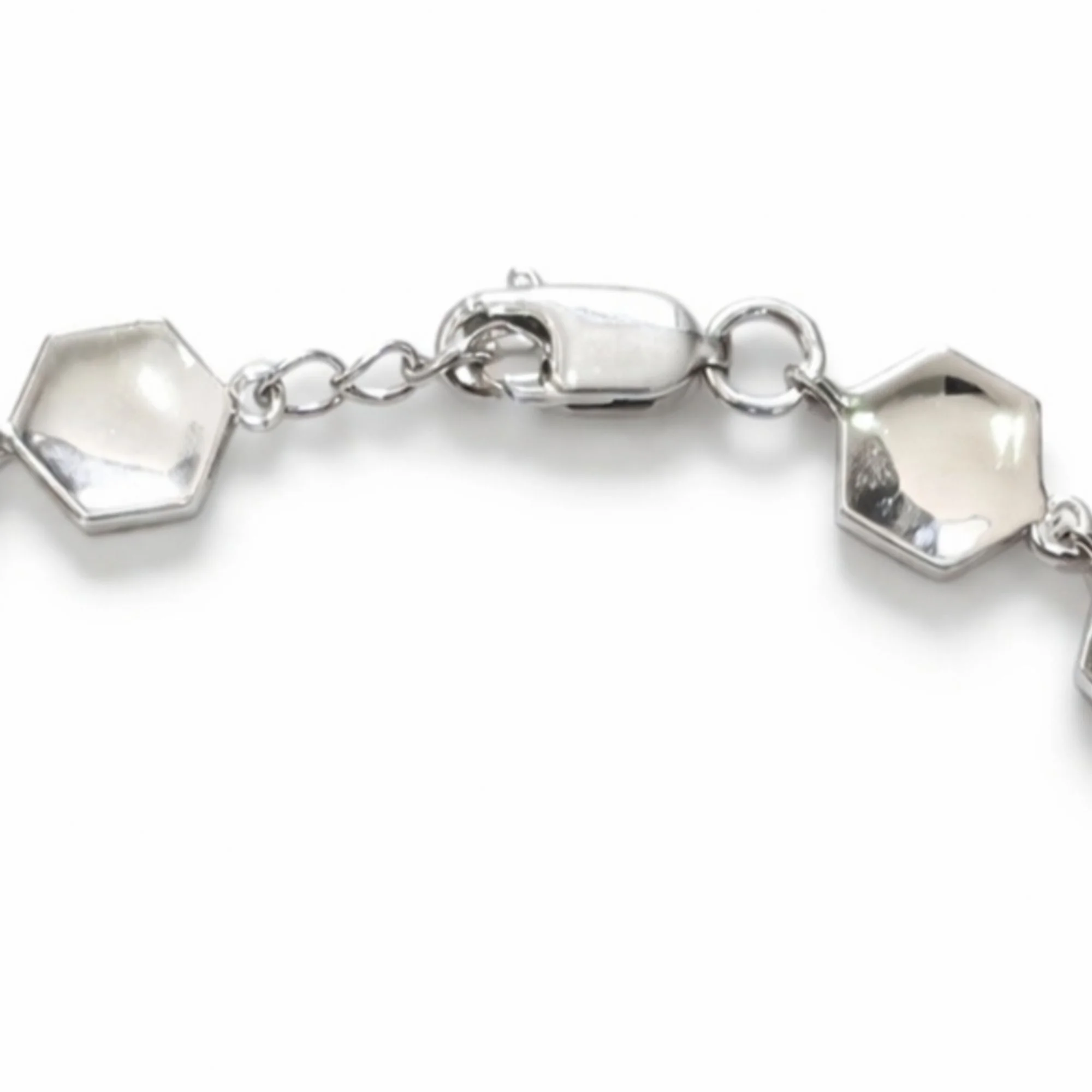 Silver Honeycomb Luxe Bracelet - Image 4