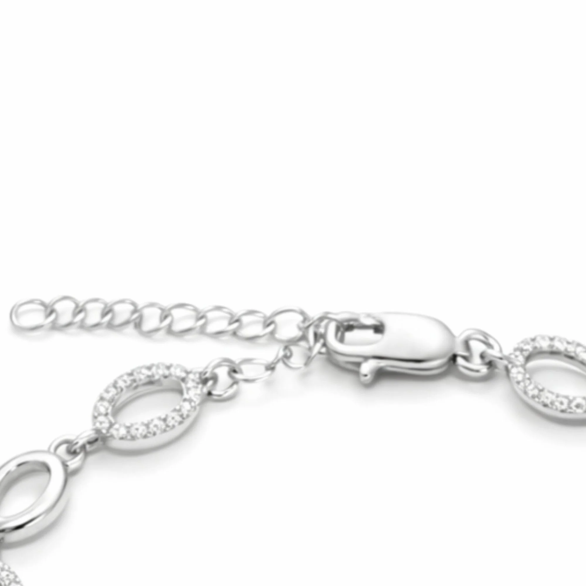 Silver Floral Oval Luxe Bracelet - Image 4