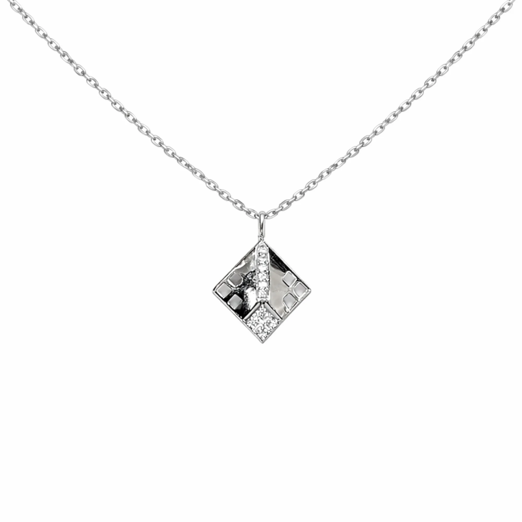 Silver Split Prism chain pendant Chain & Pendant