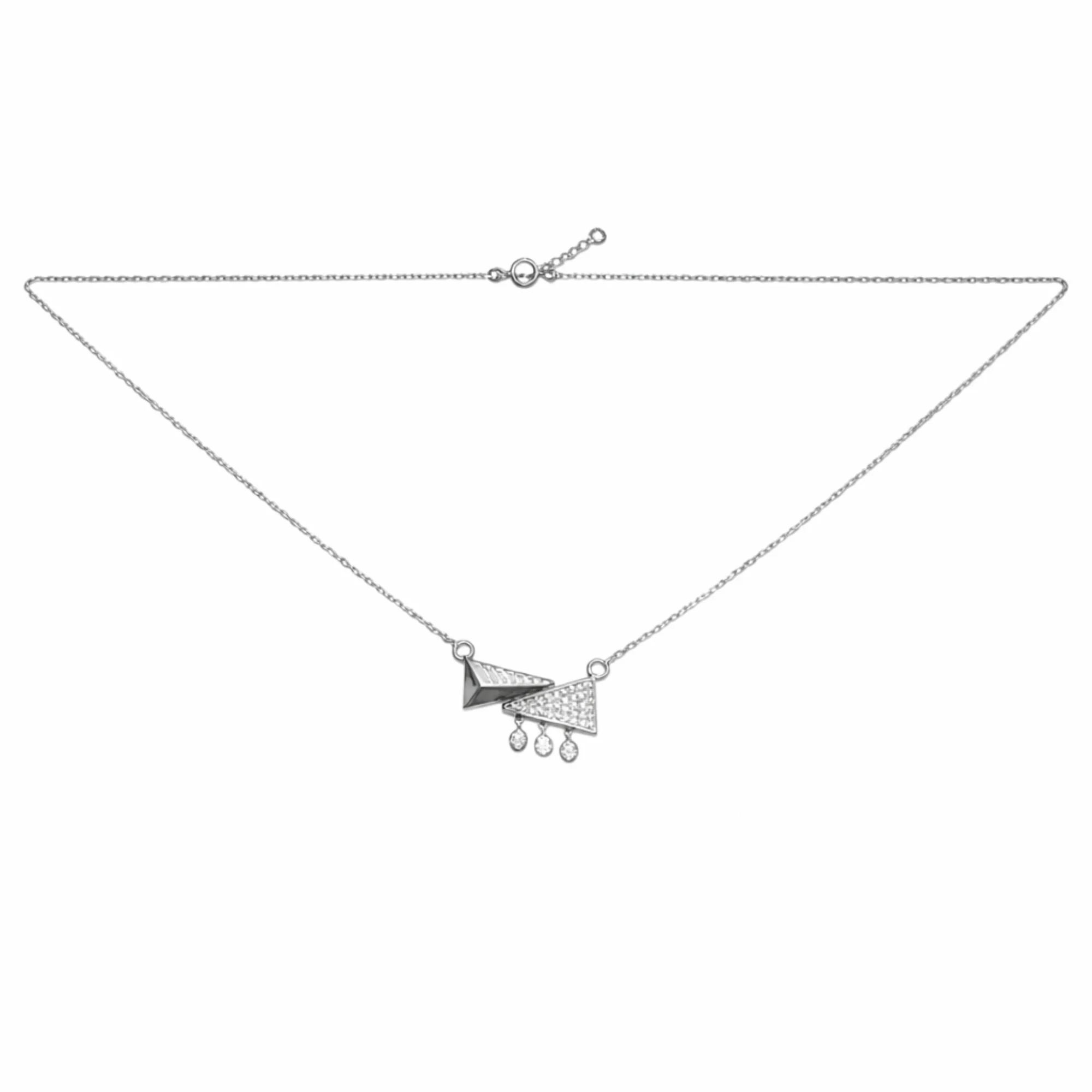 Silver Tri Luxe chain pendant Chain & Pendant - Image 4